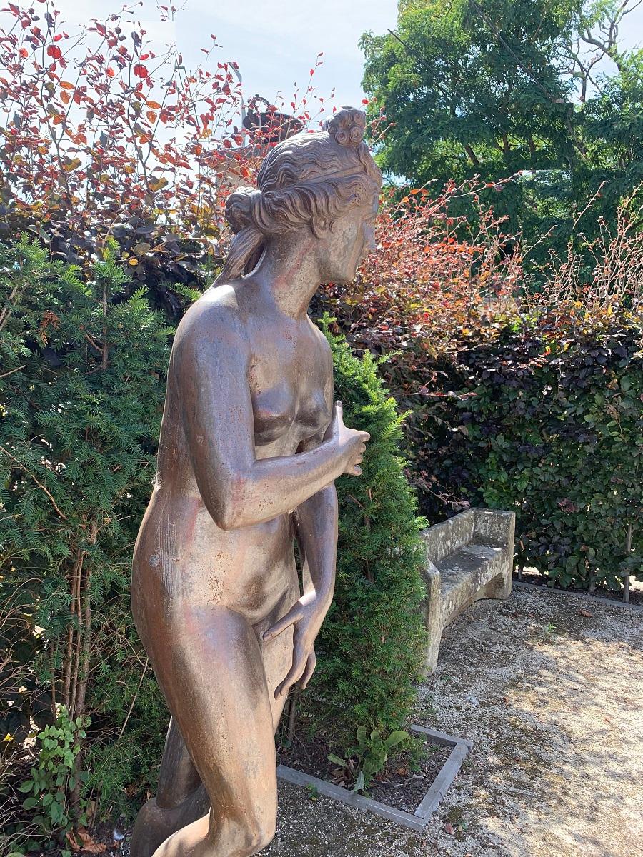 Monumentale Venus-De Medici-Statue aus Bronze und Eisen im Angebot 6