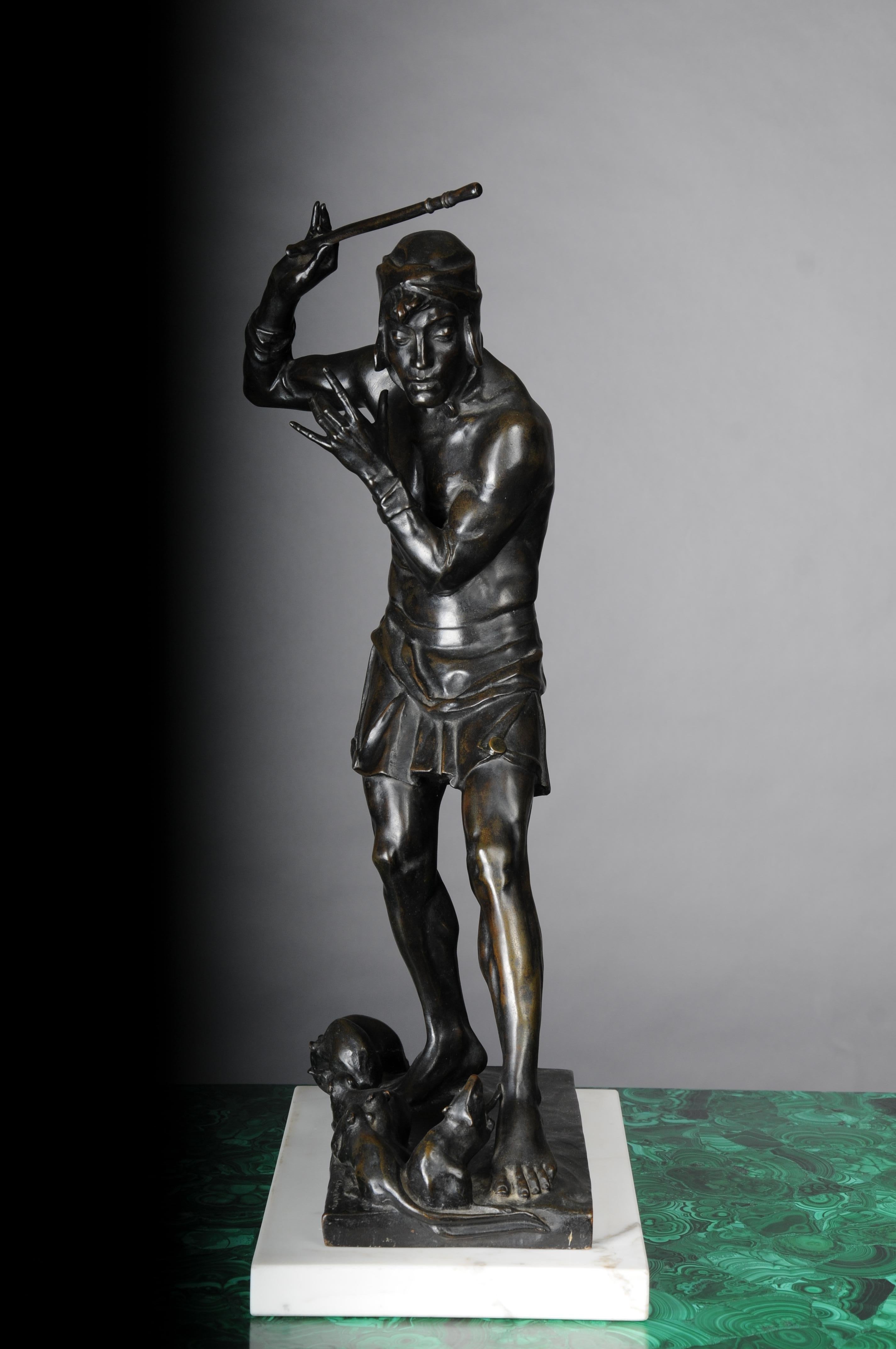 Escultura monumental de bronce, G. Hengstenberg  El flautista de Hamelin en venta 5