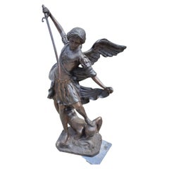 Scultura monumentale in bronzo, fusione a cera persa “San Michele Arcangelo”