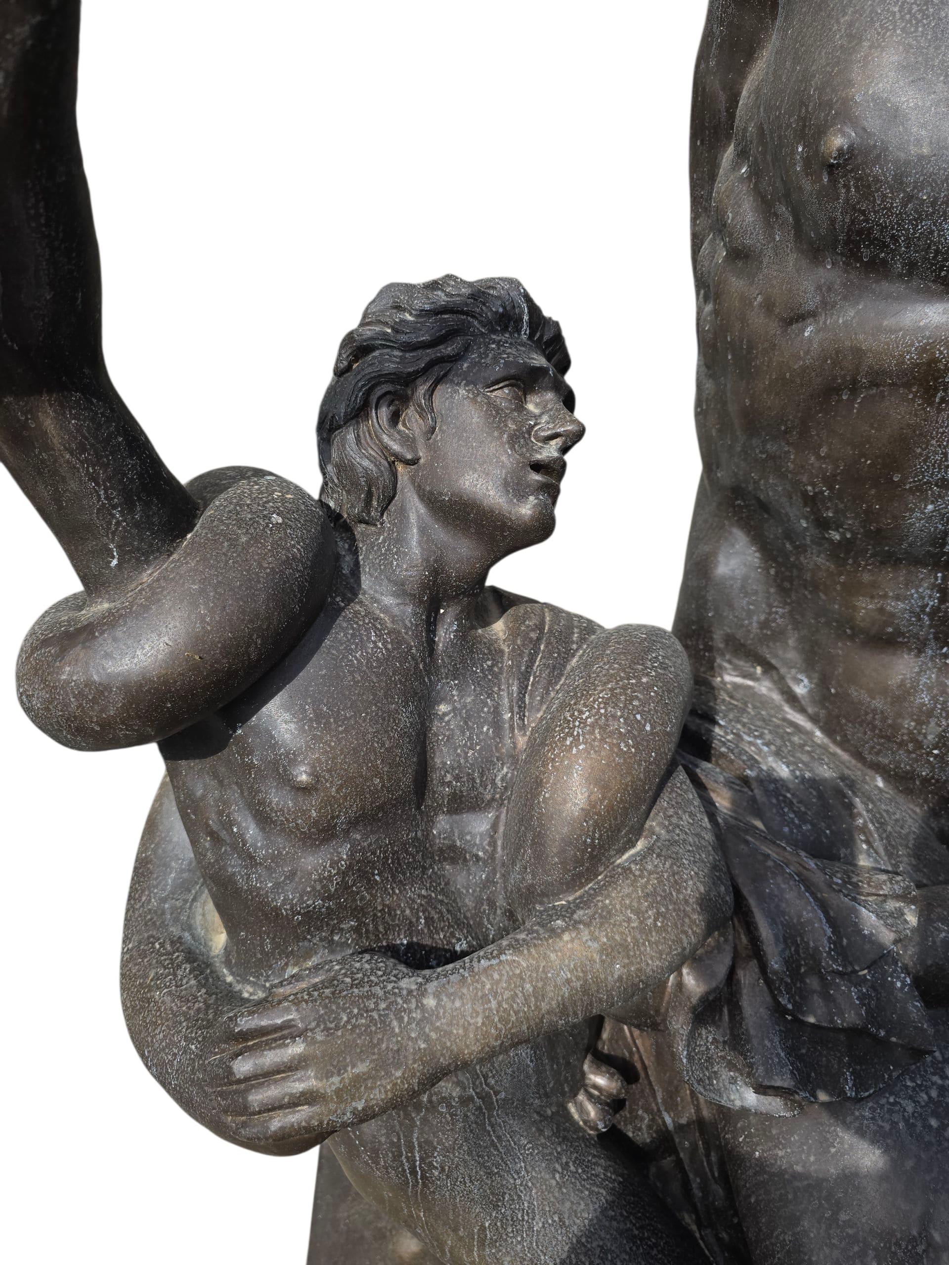 Monumental Bronze Sculpture of Laocoön, Italy, 1950s For Sale 1