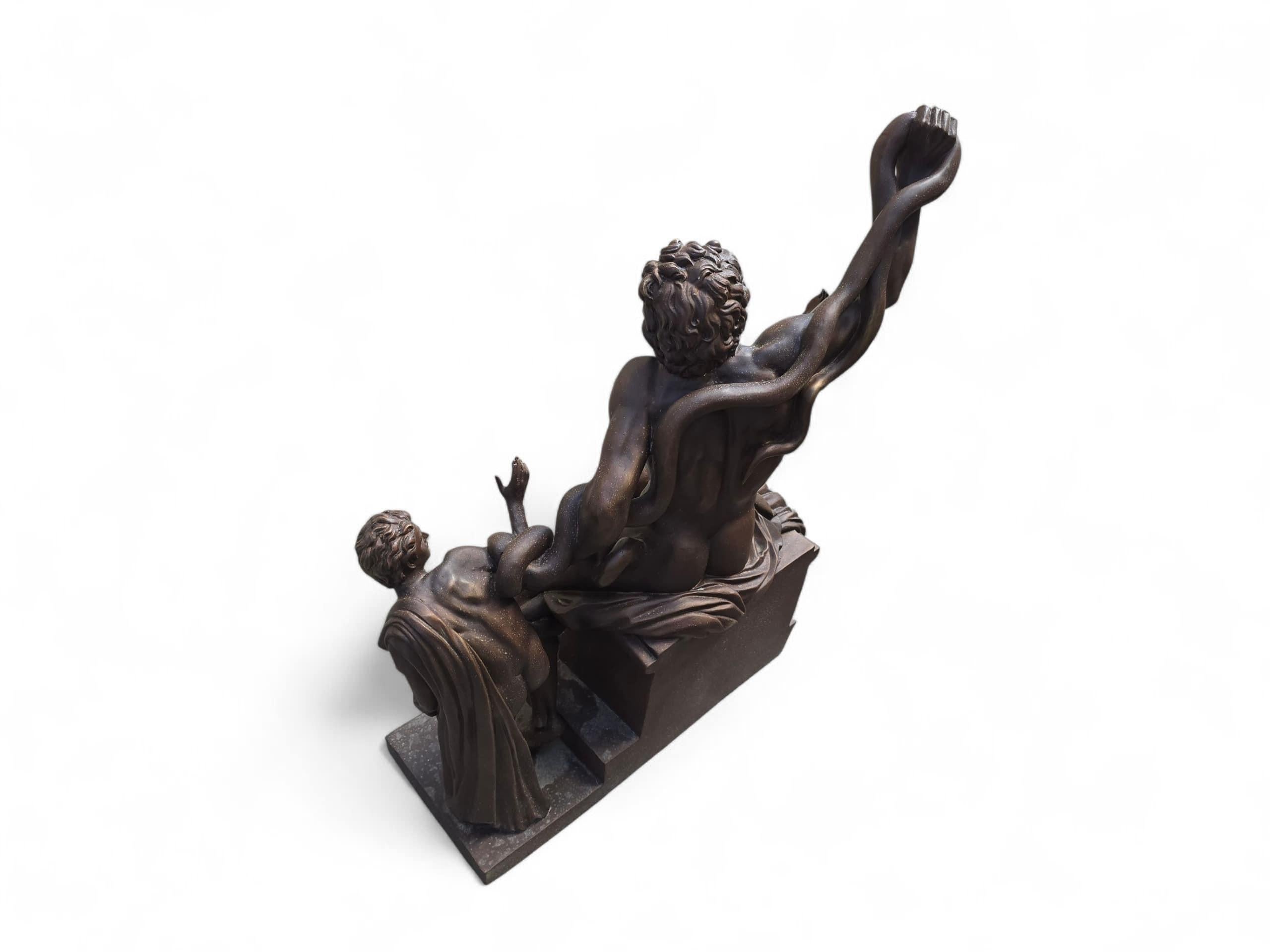 Monumental Bronze Sculpture of Laocoön, Italy, 1950s For Sale 2