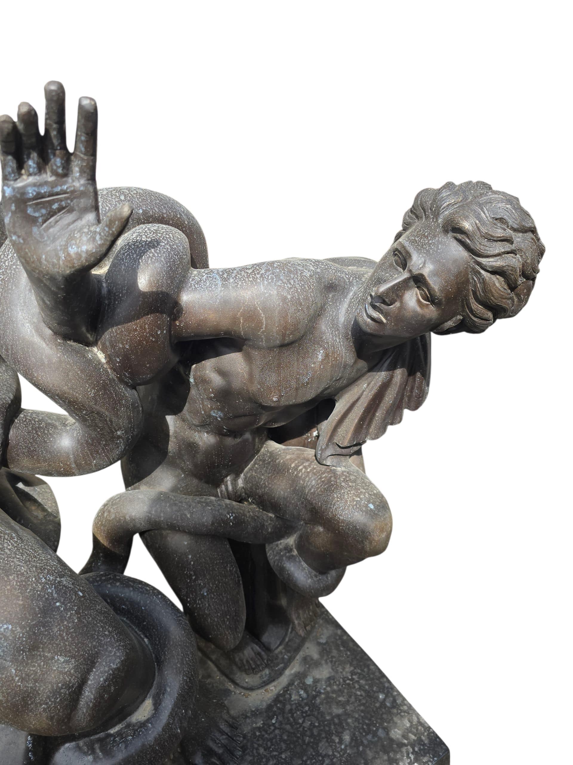 Monumental Bronze Sculpture of Laocoön, Italy, 1950s For Sale 3