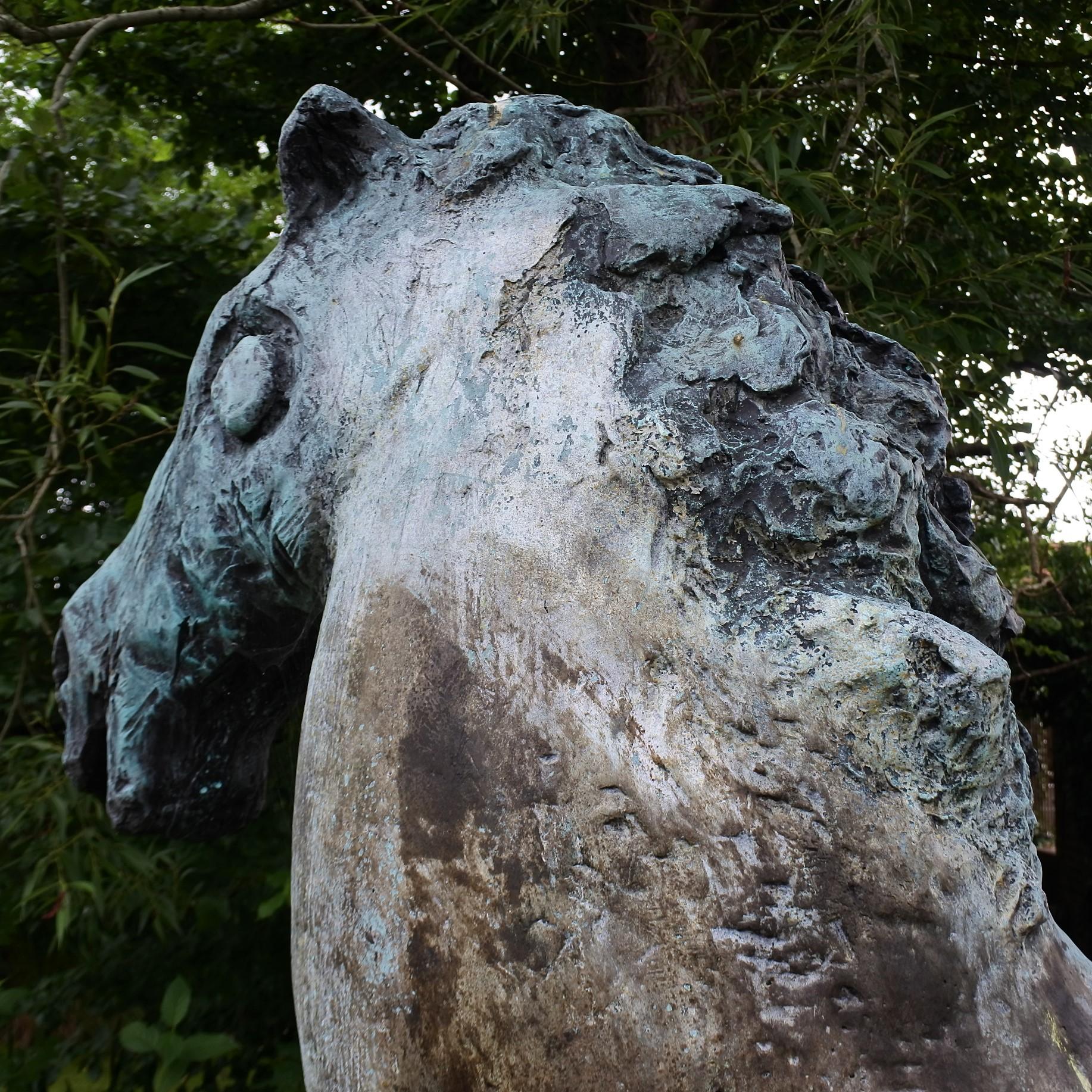 Monumental Bronze Sculpture titled 'Cavallo' by Luigi Broggini 1966 1