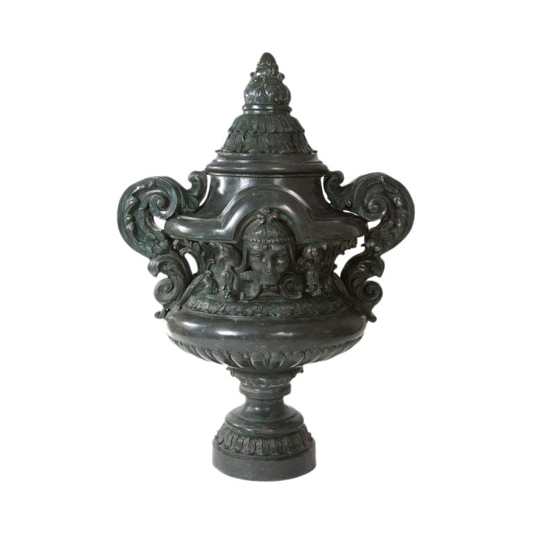 Monumental Bronze Urn