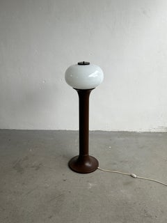 Monumental Brown Mid Century Space Age Modern Floor Lamp, 1970s Yugoslavia