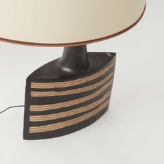 Monumental lámpara de sobremesa de cerámica esmaltada Bruno Gambone, Italia, años 70