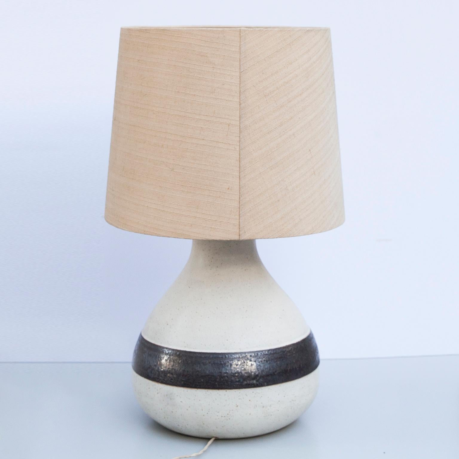 Mid-Century Modern Monumental Bruno Gambone Stoneware Table Lamp, Italy, 1980s For Sale