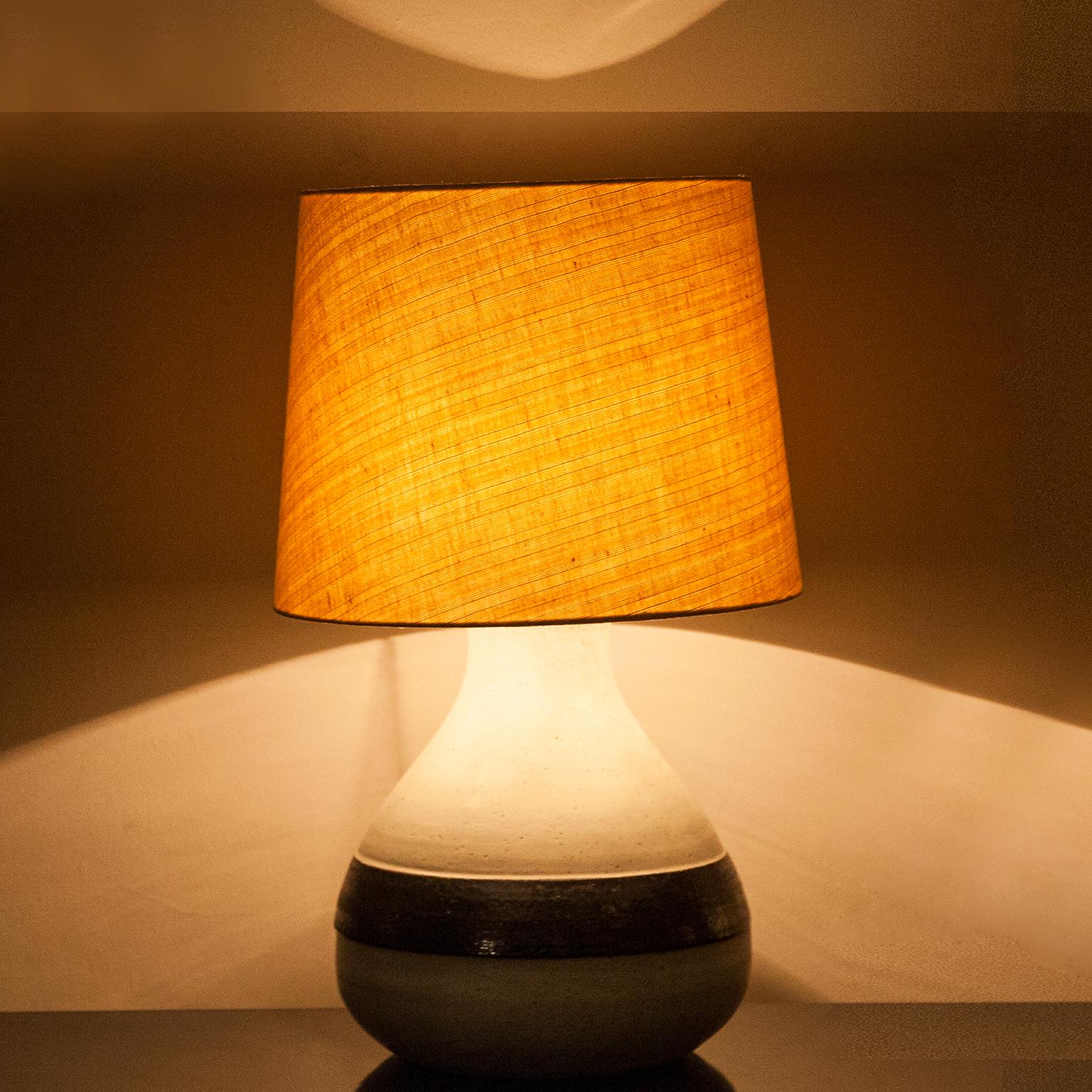 Monumental Bruno Gambone Stoneware Table Lamp, Italy, 1980s 3