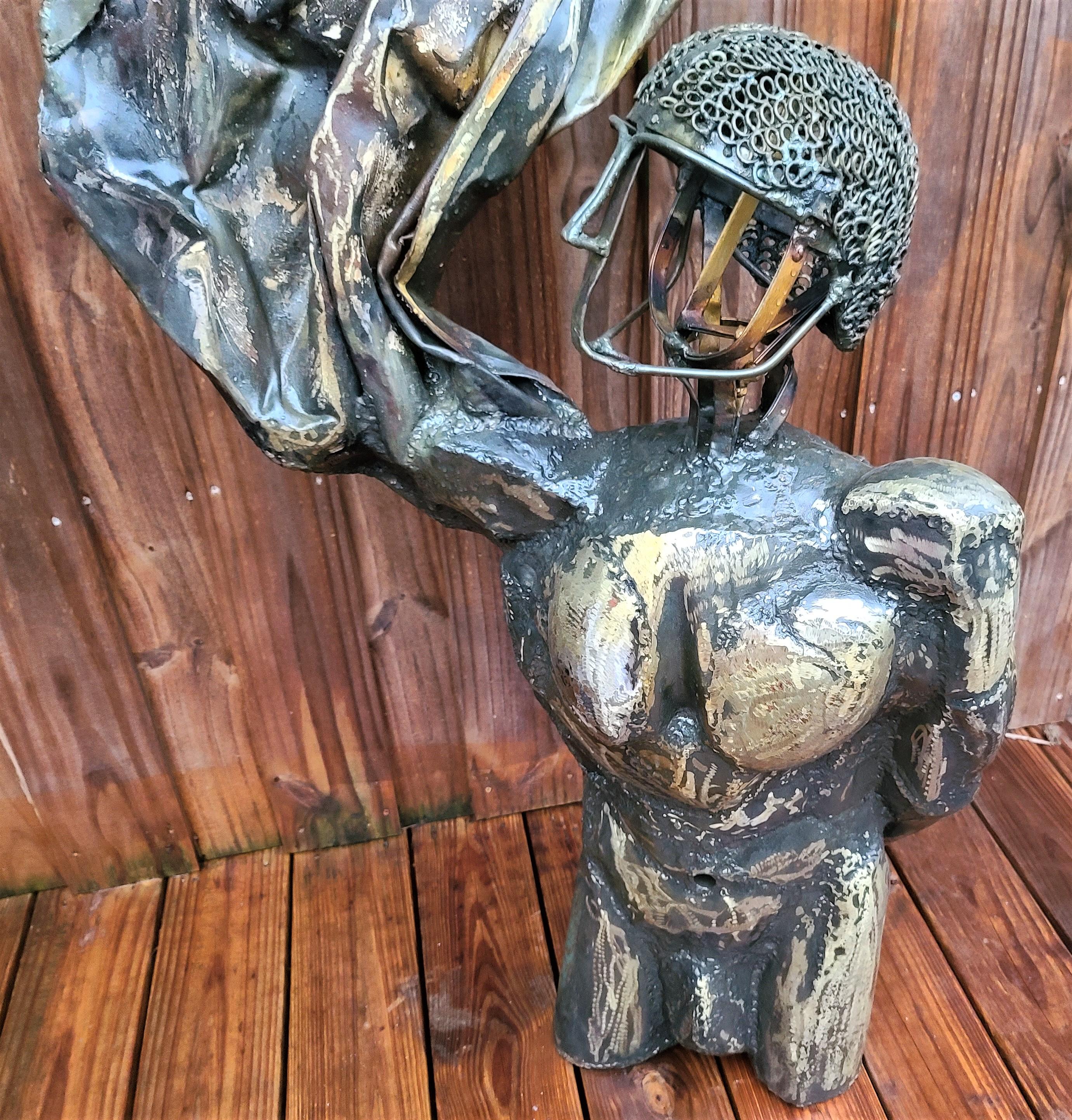 20th Century Monumental Brutalist Icarus Metal Sculpture by Dewey Smith For Sale