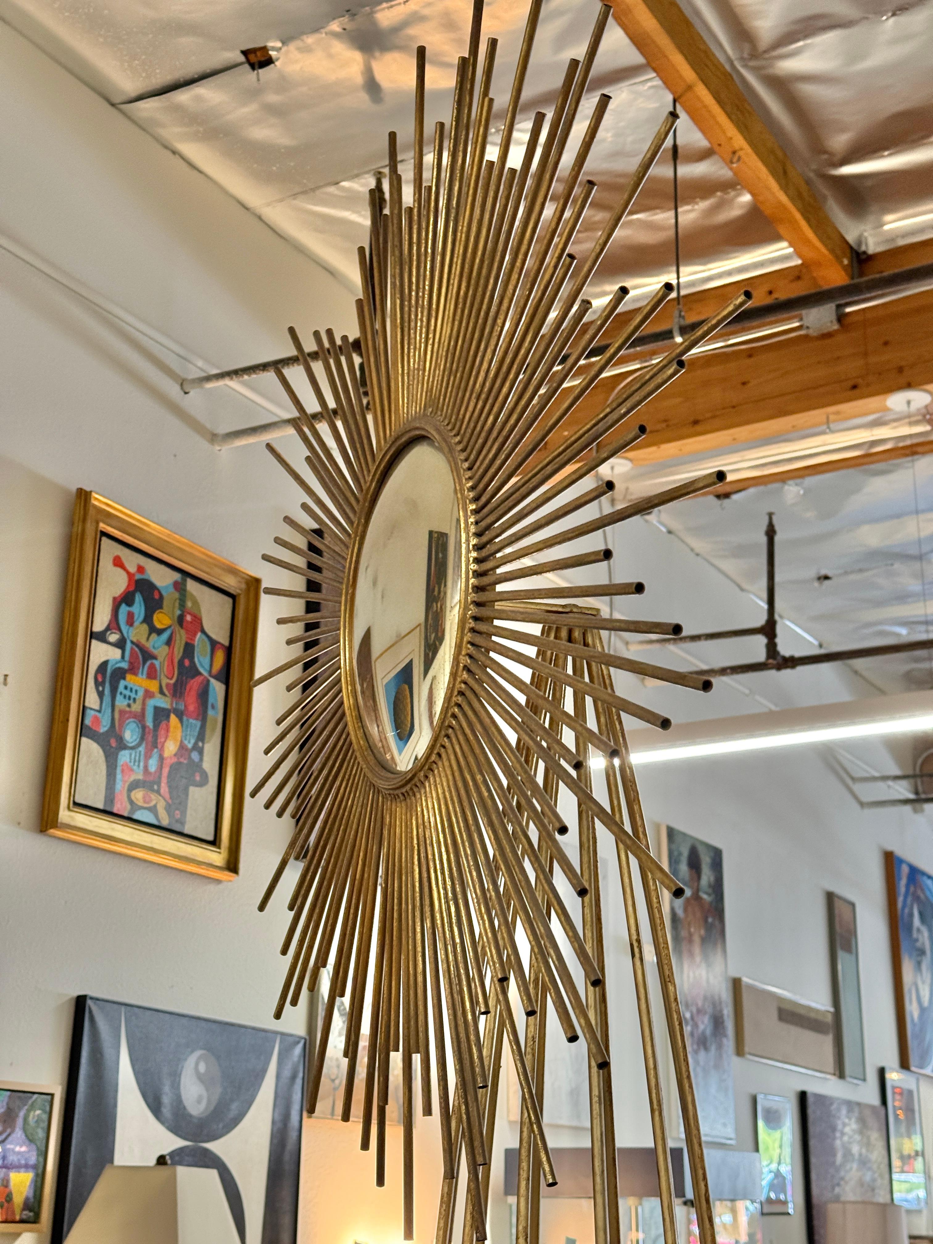 Monumental Brutalist Starburst Spiegel 9 Fuß hoch Skulpturen im Angebot 5