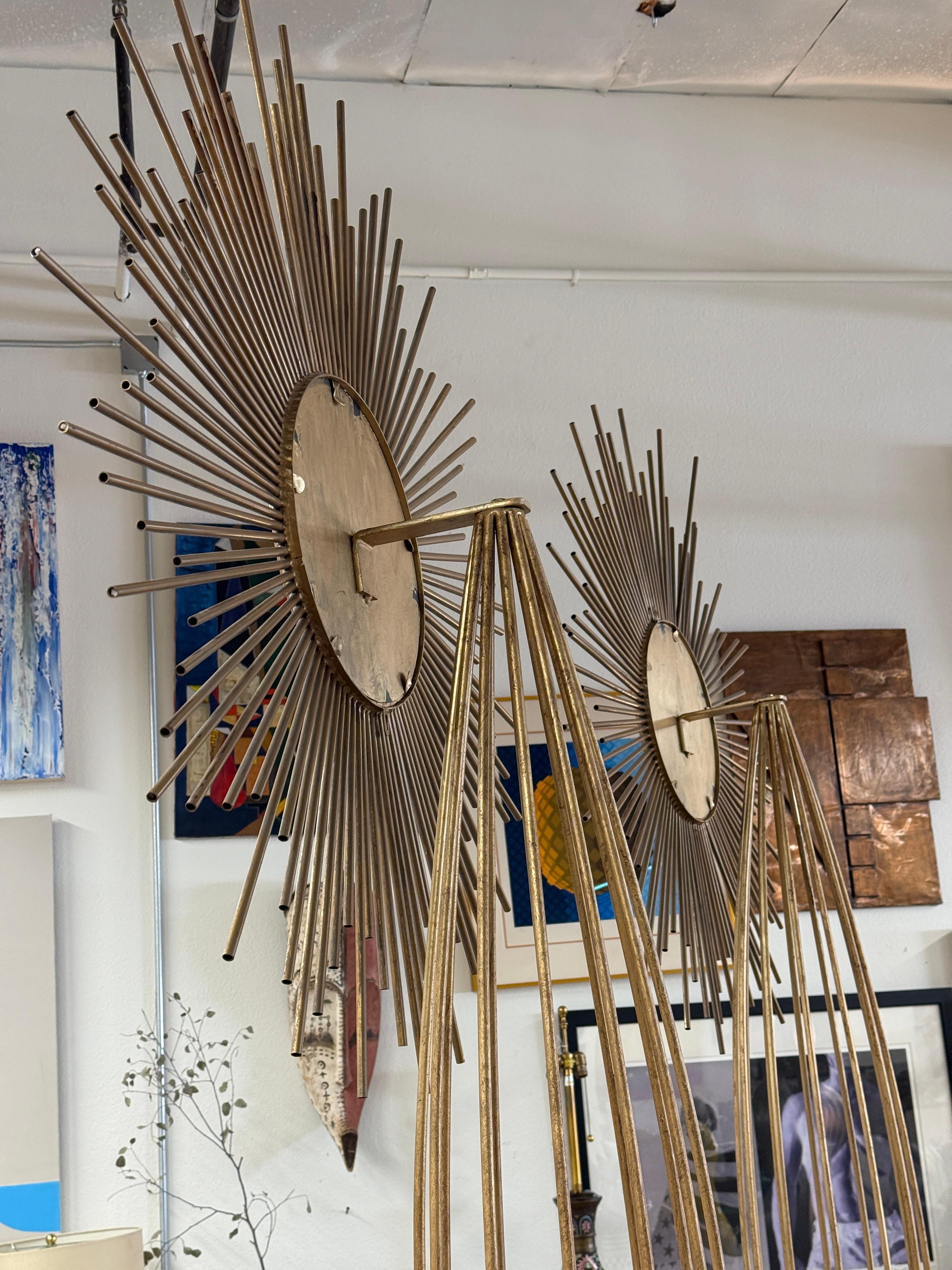 Monumental Brutalist Starburst Spiegel 9 Fuß hoch Skulpturen im Angebot 6