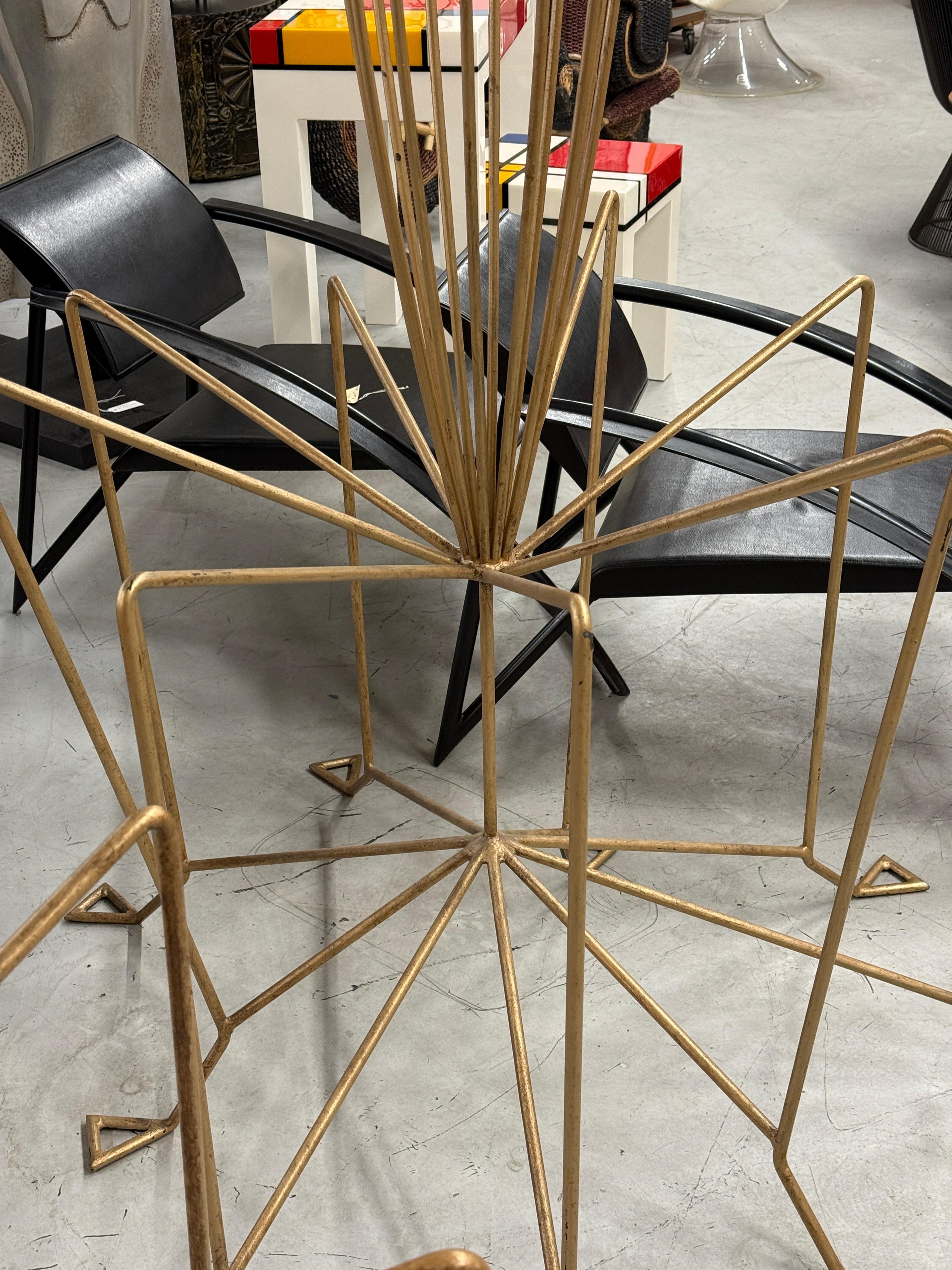 Monumental Brutalist Starburst Spiegel 9 Fuß hoch Skulpturen (Stahl) im Angebot