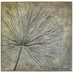 Monumental Brutalist Textured Wall Sculpture Plaque