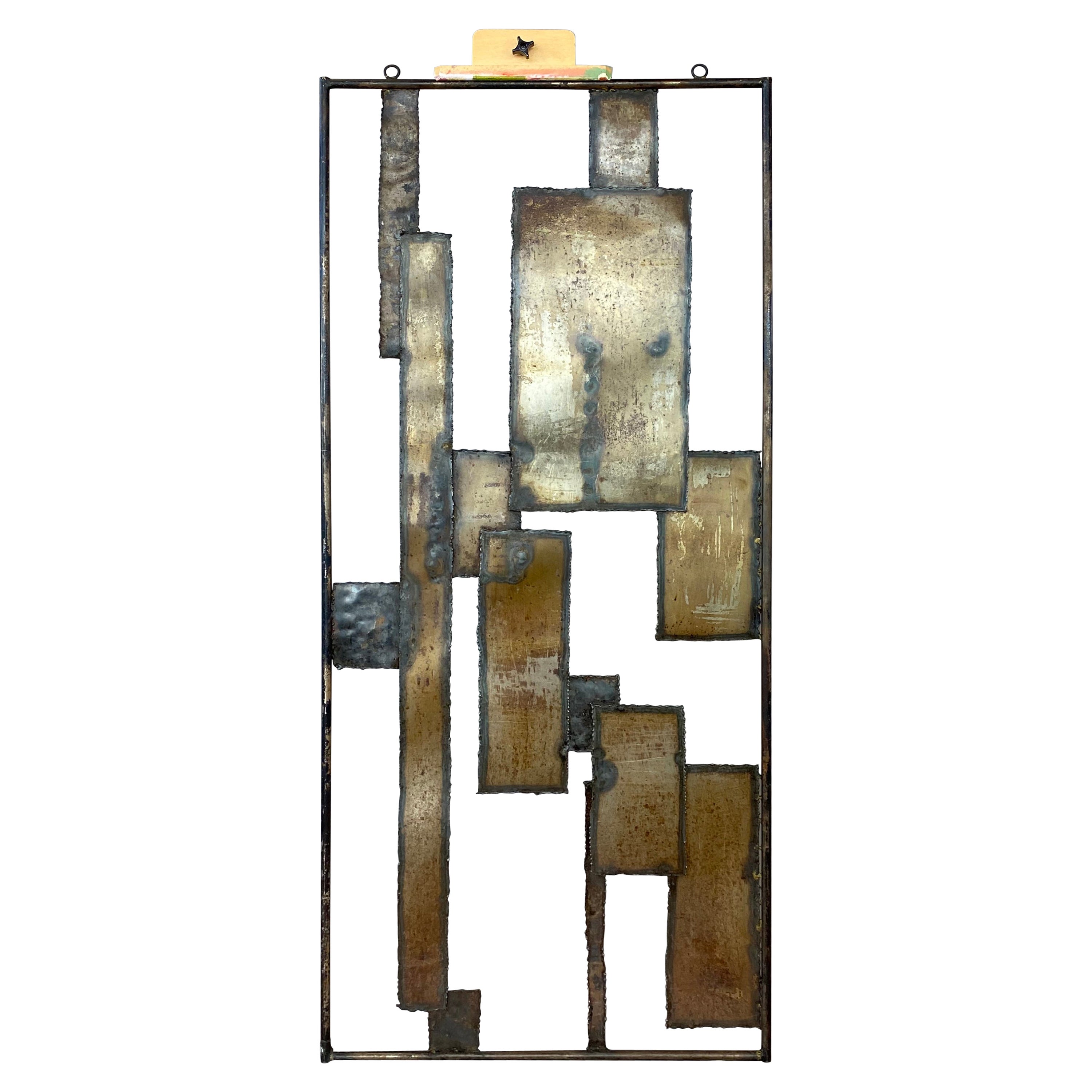 Monumental Brutalist Wall Mount Sculpture, circa 1970s