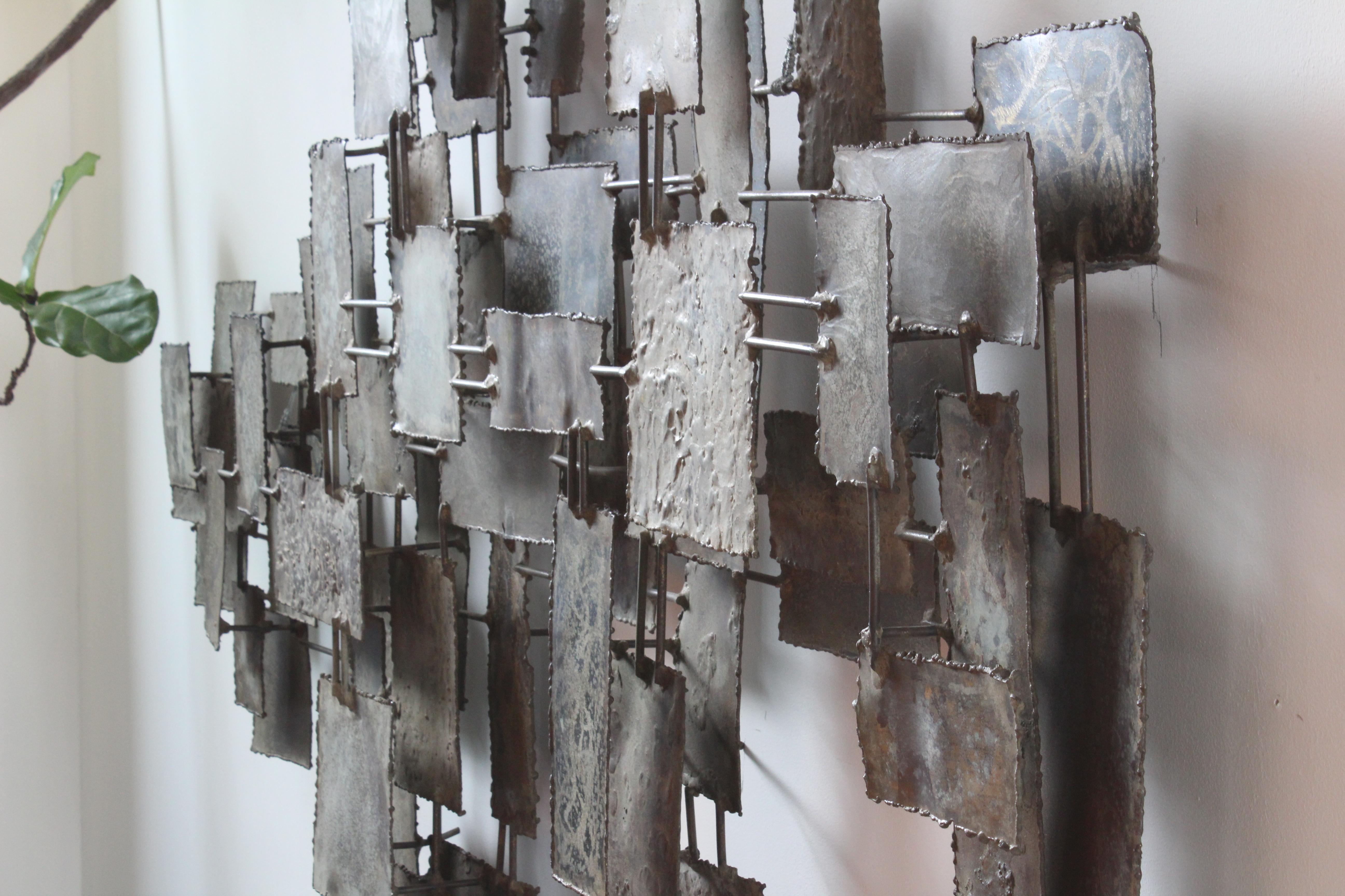 American Monumental Brutalist Wall Sculpture by Silas Seandel, 1960s, USA