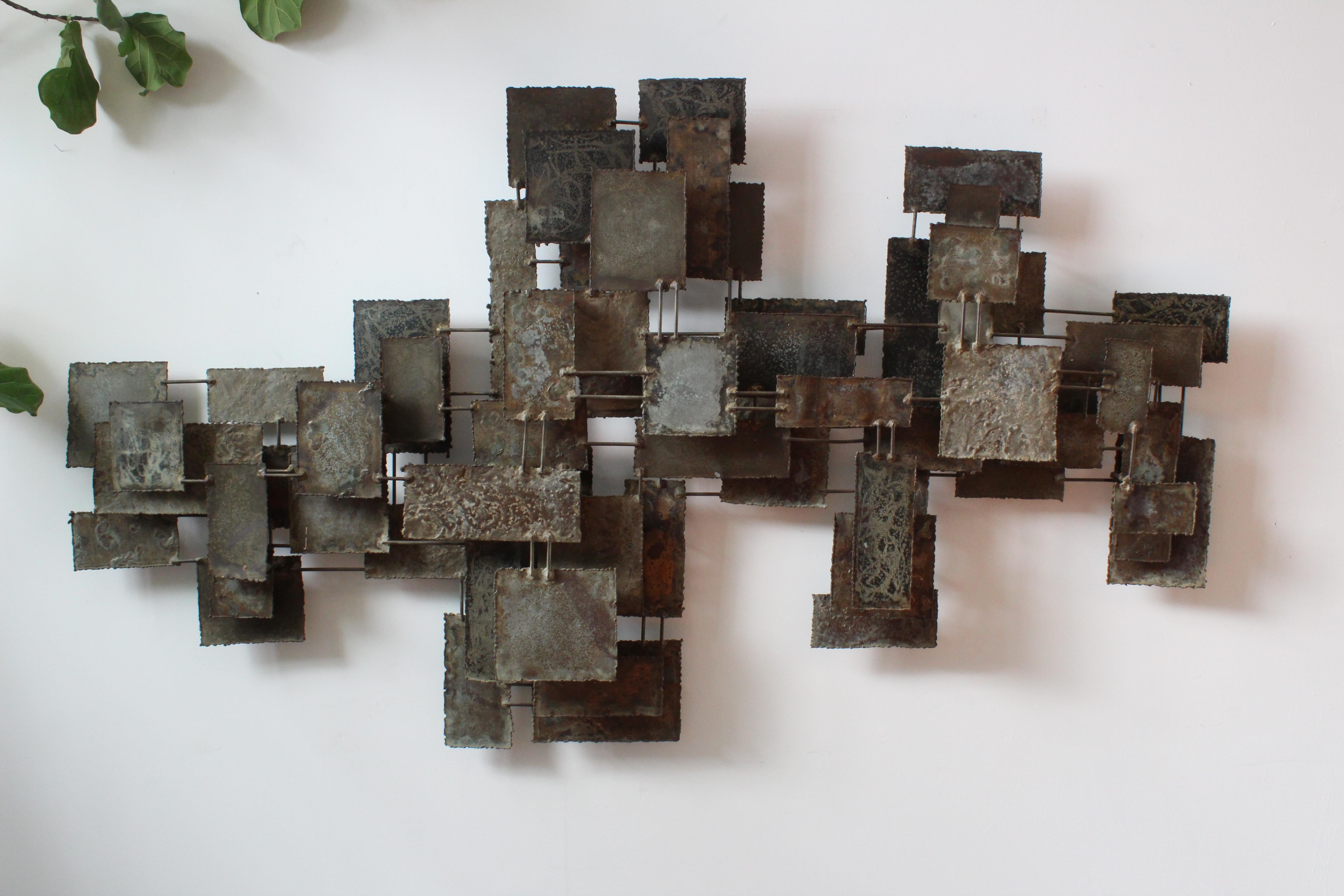 Monumental Brutalist Wall Sculpture by Silas Seandel, 1960s, USA 2
