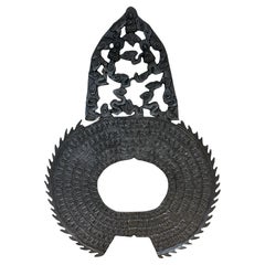 Monumental Buddhist Aureole (Halo) Fragment with Seated Buddhas, China, 20th C.