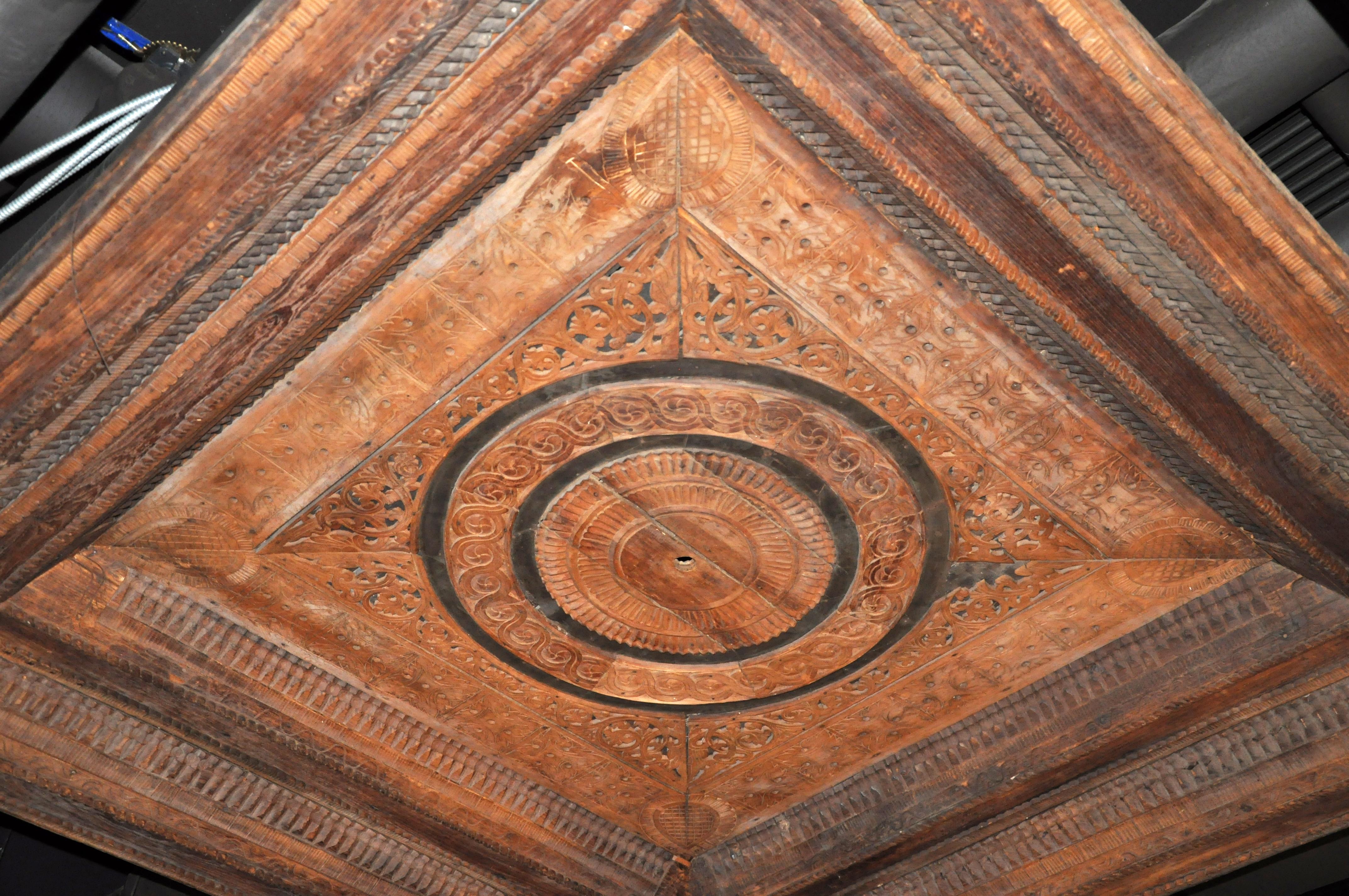 Monumental Burmese Ceiling Panel 7