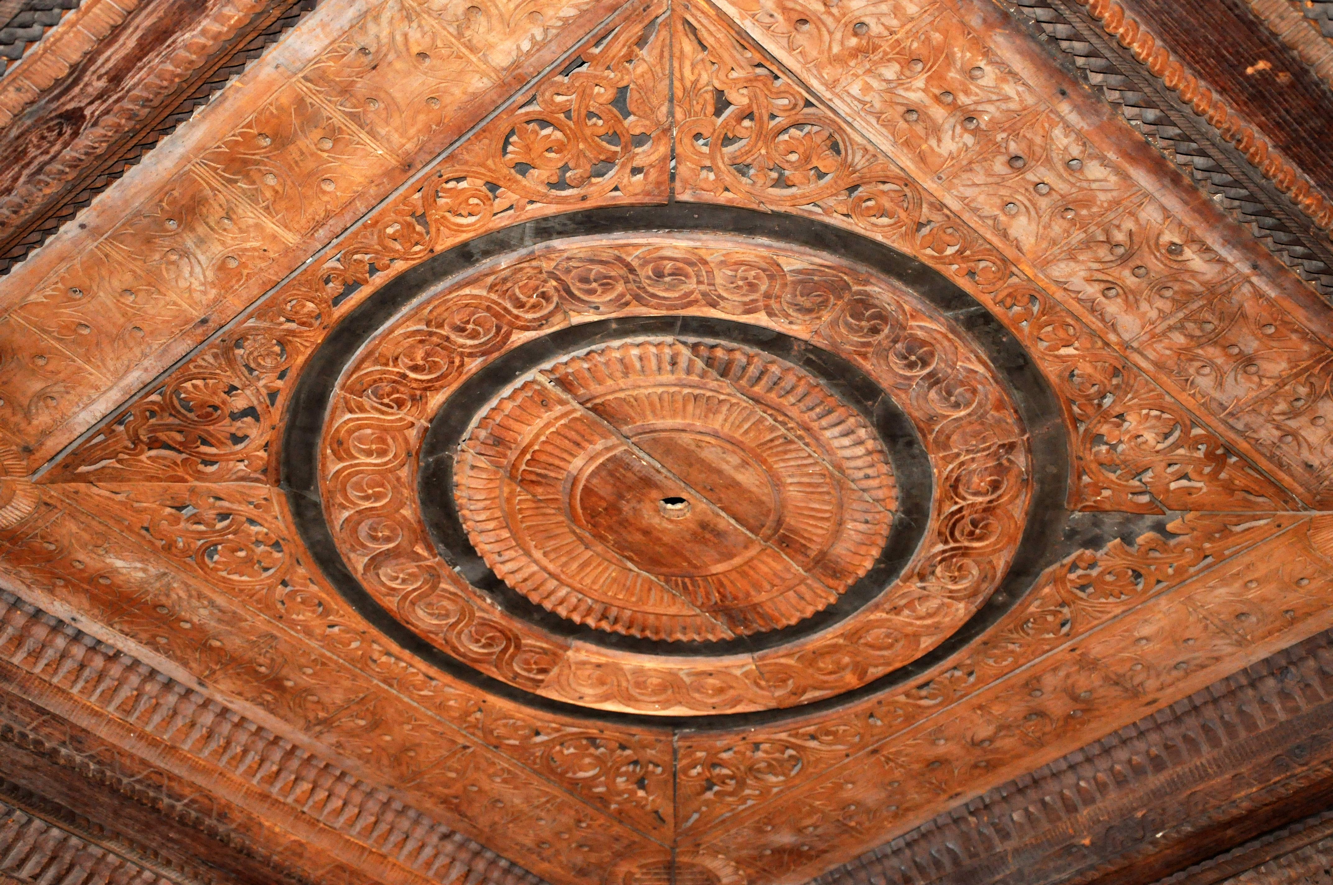 Monumental Burmese Ceiling Panel 8