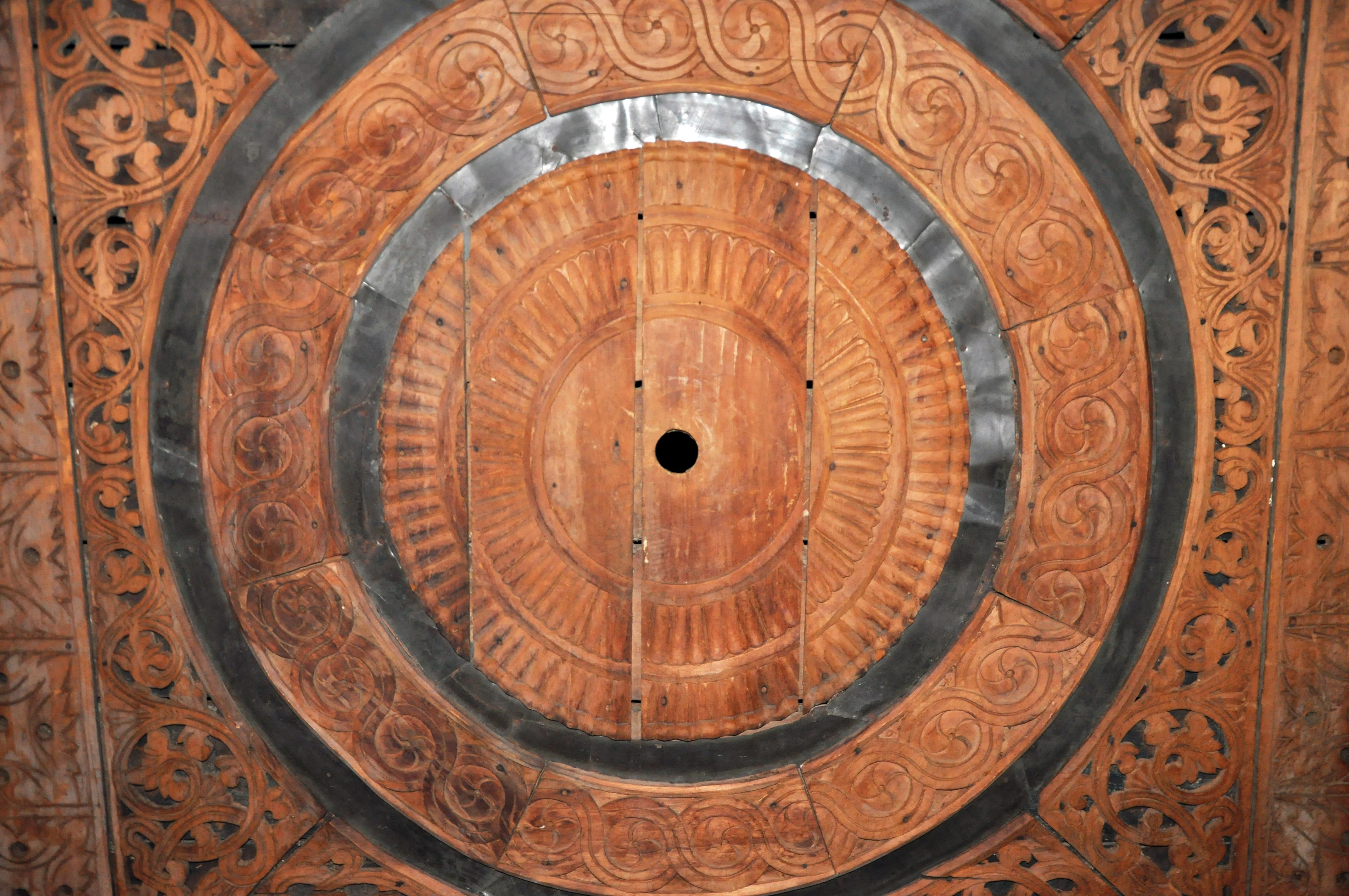 Monumental Burmese Ceiling Panel 13