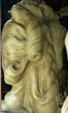 Monumental Bust of Marie Antoinette in Carrara Marble