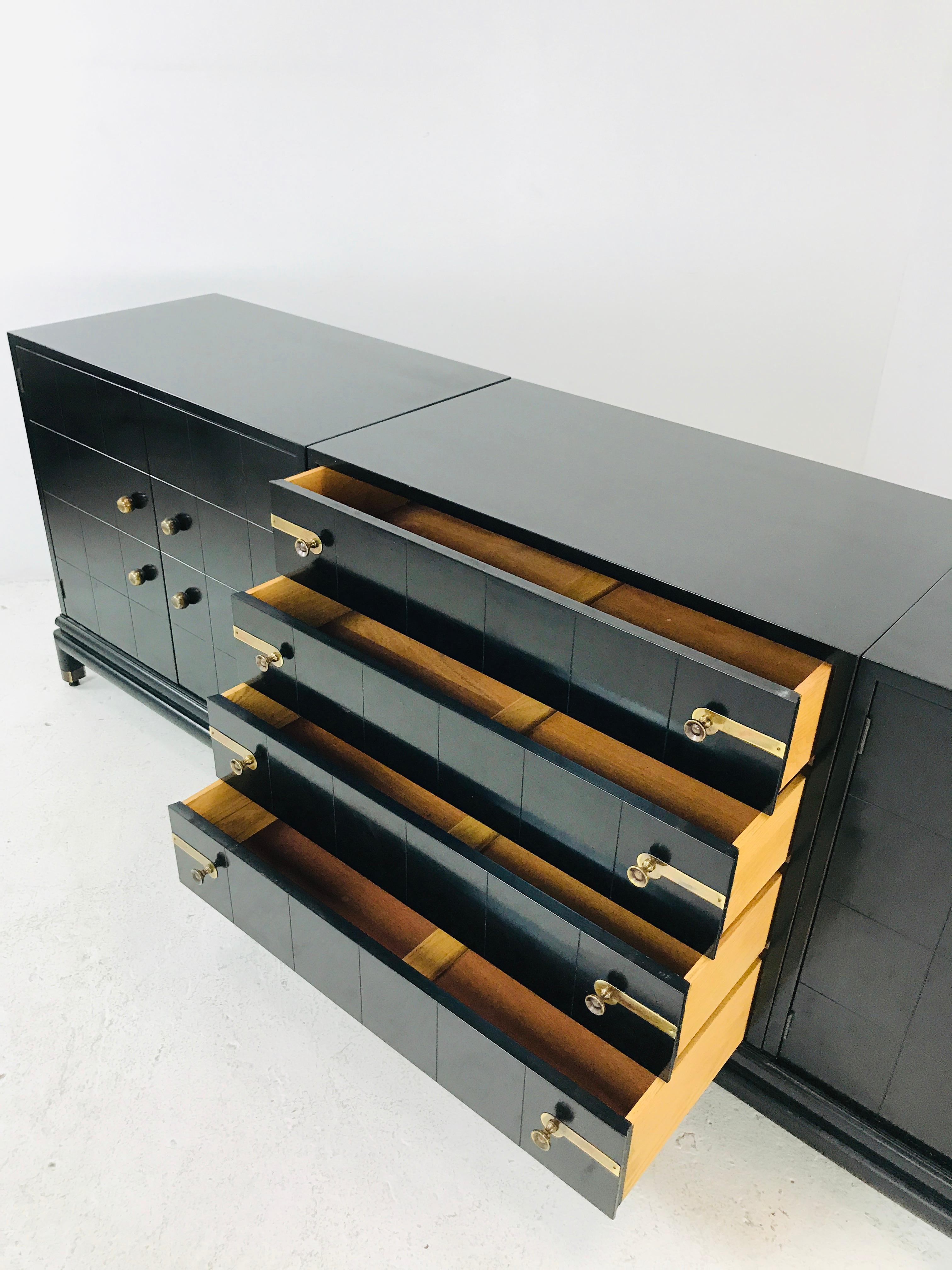 North American Monumental Cabinet / Credenza by Renzo Rutili for Johnson Furniture Company