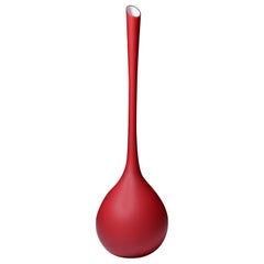 Monumental Carlo Moretti SATINATO Floor Vase, 33"H, Leslie Pina Collection