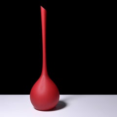 Monumental Carlo Moretti SATINATO Floor Vase, 33"H, Leslie Pina Collection