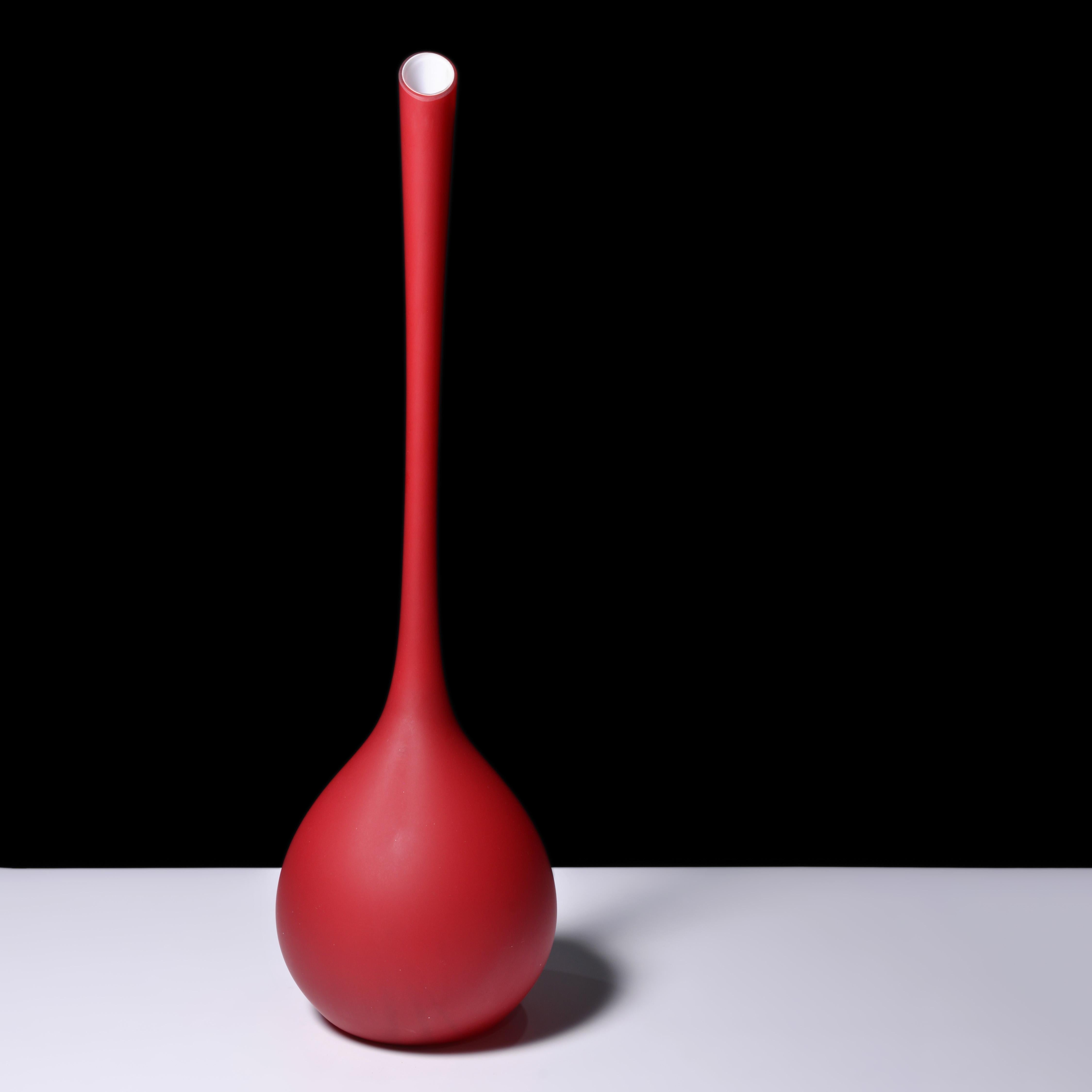 Mid-Century Modern Monumental Carlo Moretti SATINATO Floor Vase, 33