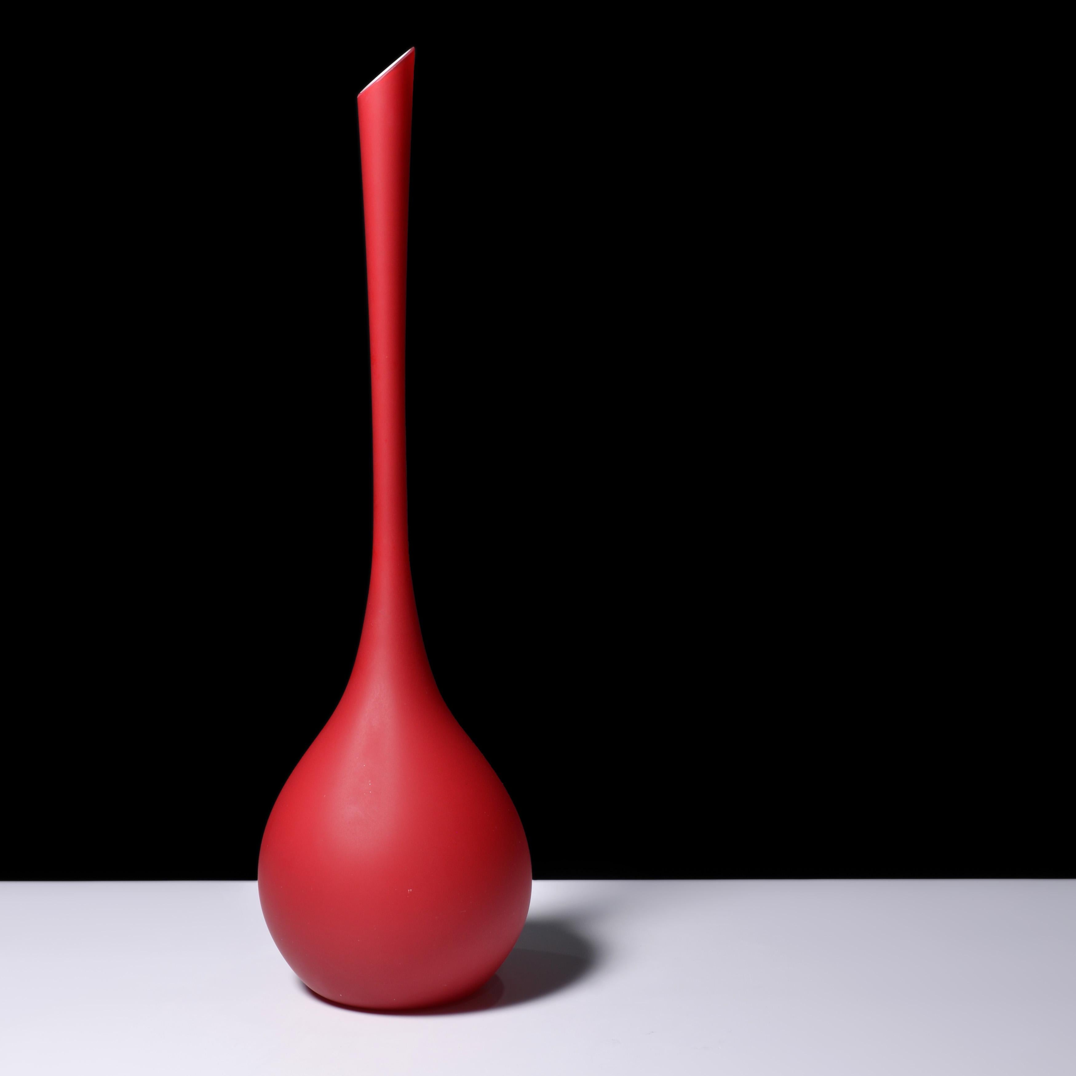 Mid-Century Modern Monumental Carlo Moretti SATINATO Floor Vase, 33
