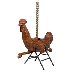 Monumental Carousel Rooster Figure