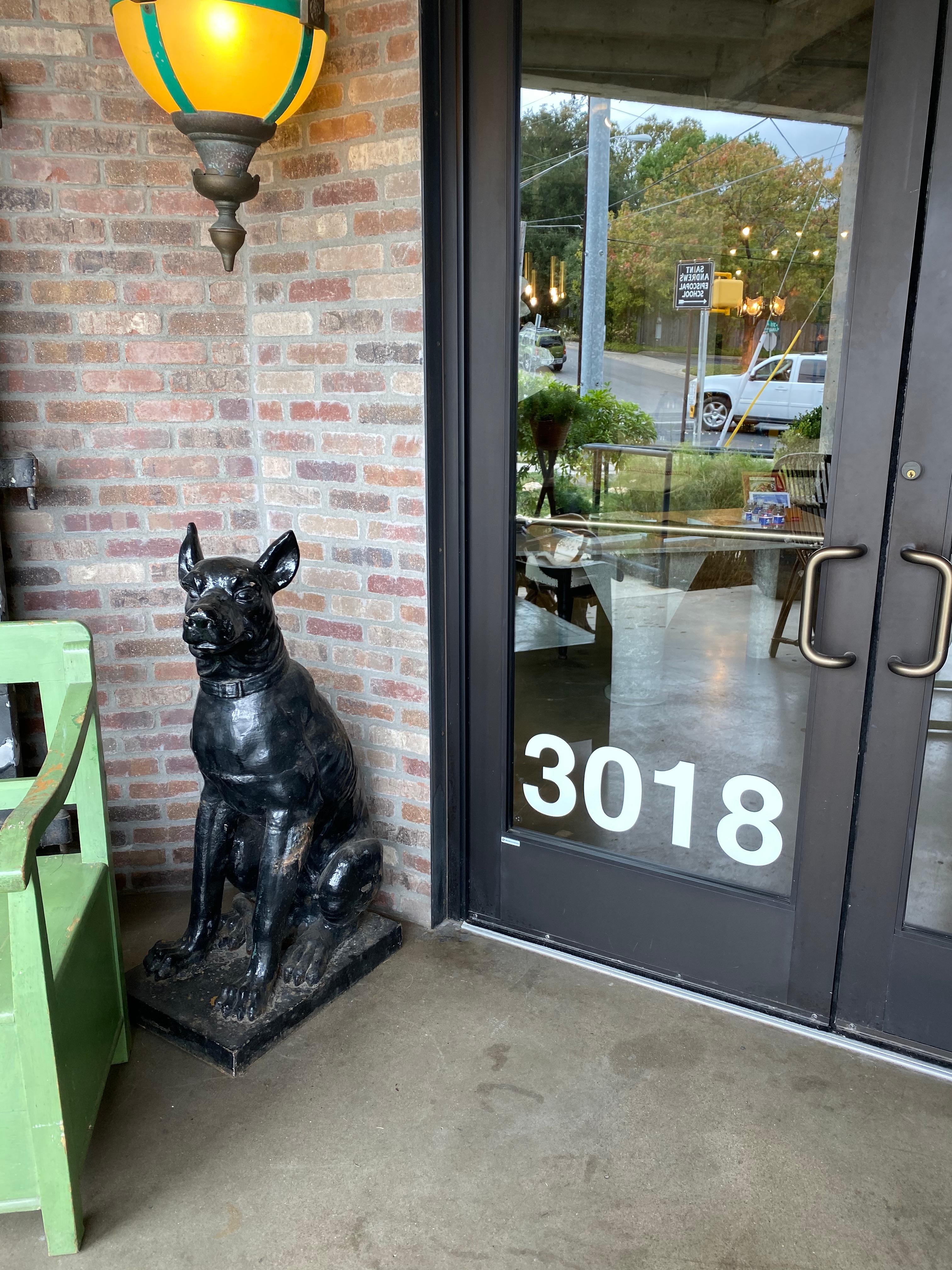 Monumental Cast Iron Dog Statues, 19th Century 4