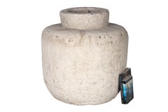 Monumental Cast Stone Planter, Indoor Use, Antique Vintage Decor, 32”