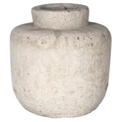 Monumental Cast Stone Planter, Indoor Use, Antique Vintage Decor, 32”