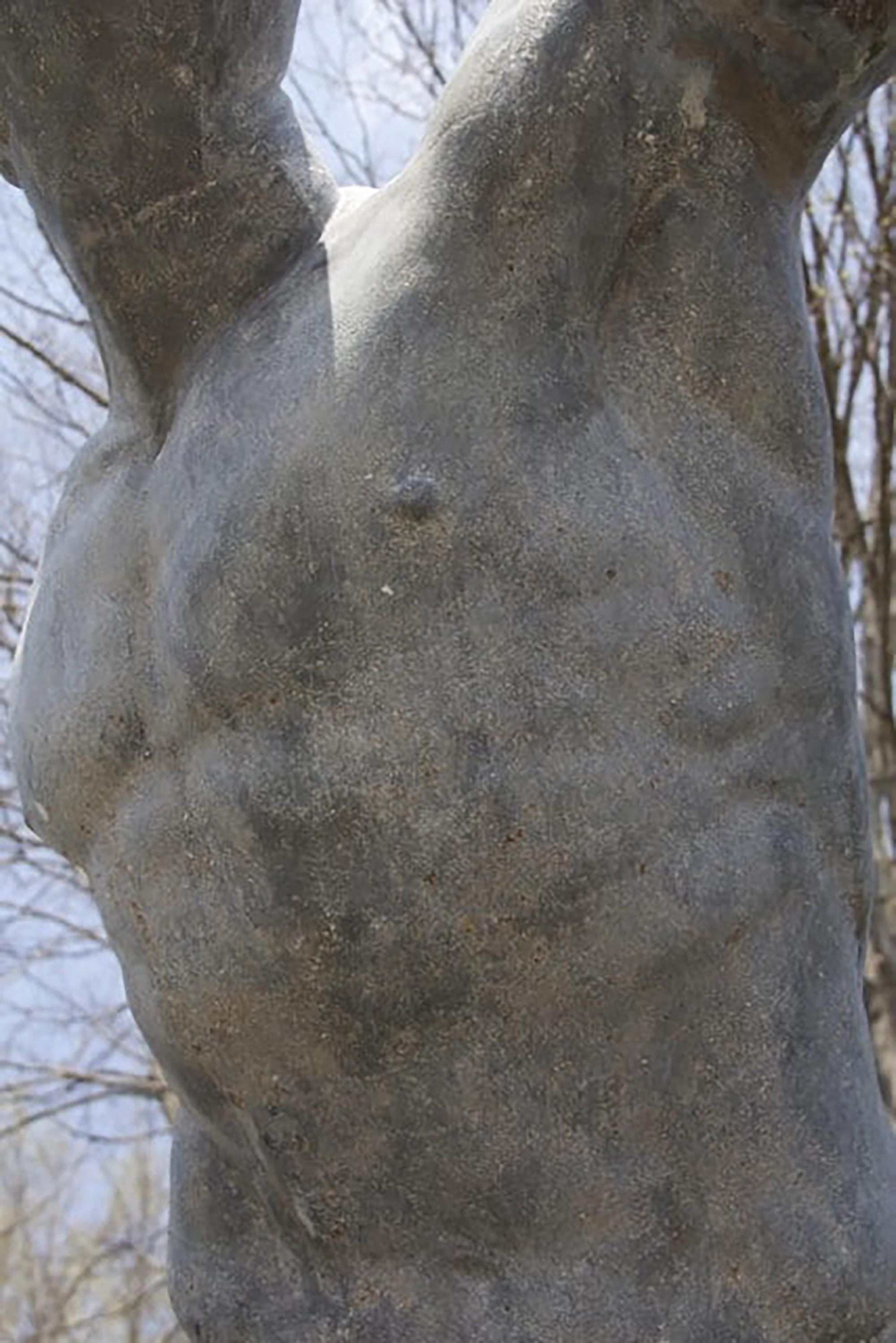 Monumental Cast Zinc Figure of the Borghese Gladiator by J.W. Fiske Circa 1892 For Sale 5