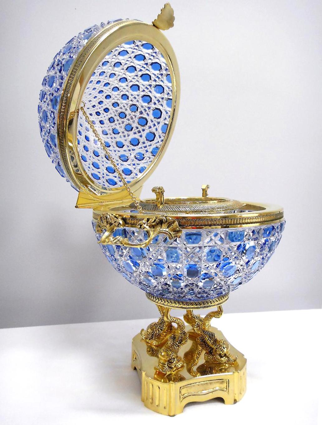 French Monumental Caviar Bowl by Cristal Benito