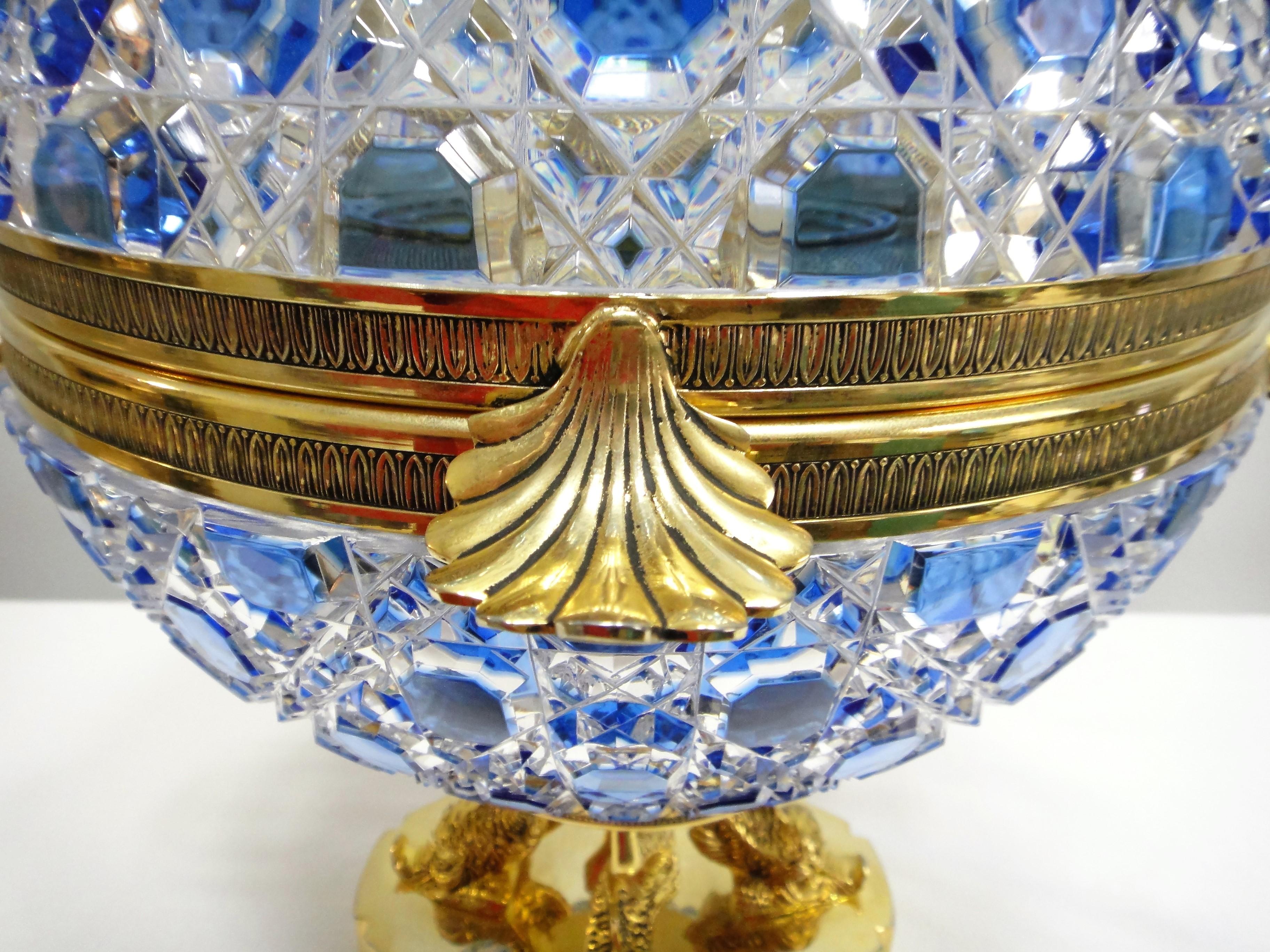 French Monumental Caviar Bowl by Cristal Benito For Sale