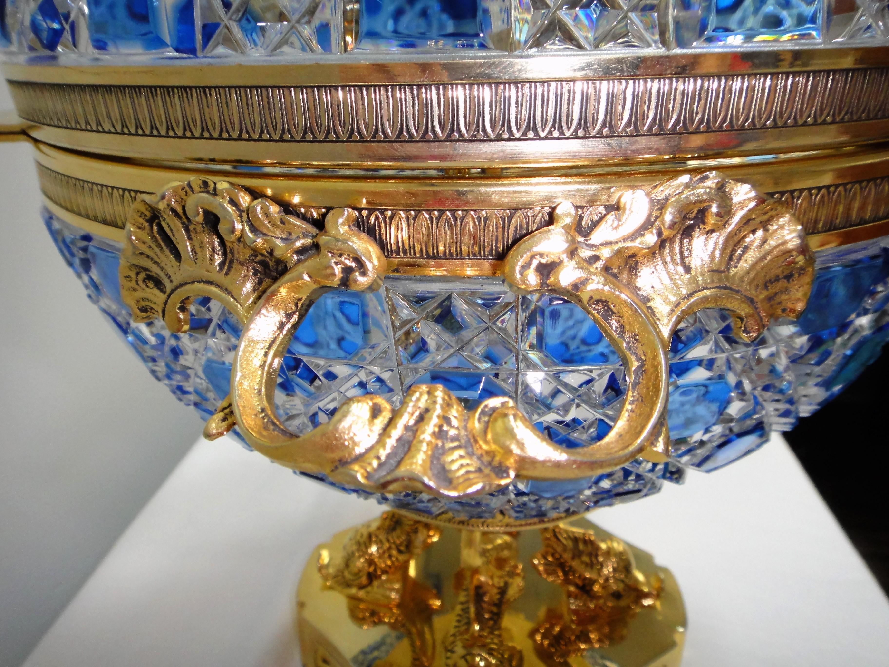 20th Century Monumental Caviar Bowl by Cristal Benito For Sale