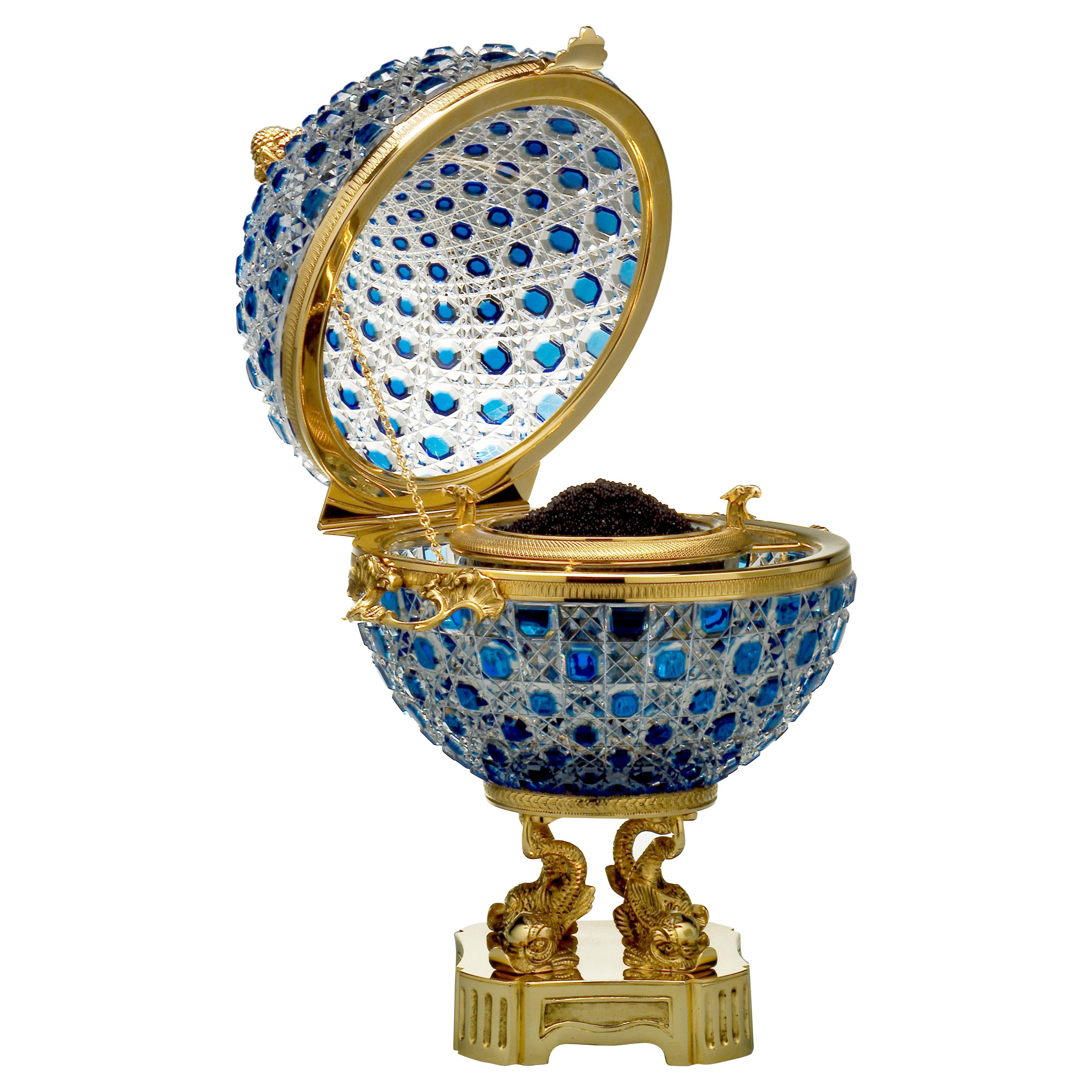 Monumental Caviar Bowl by Cristal Benito For Sale