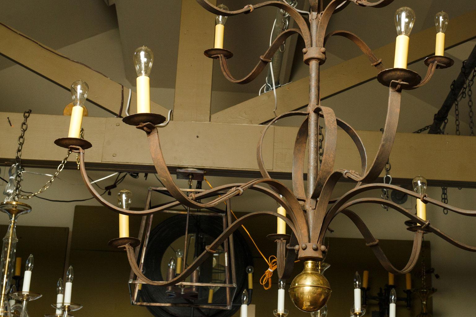 Brass Monumental, Ccustom Two-Tier Forged Iron 