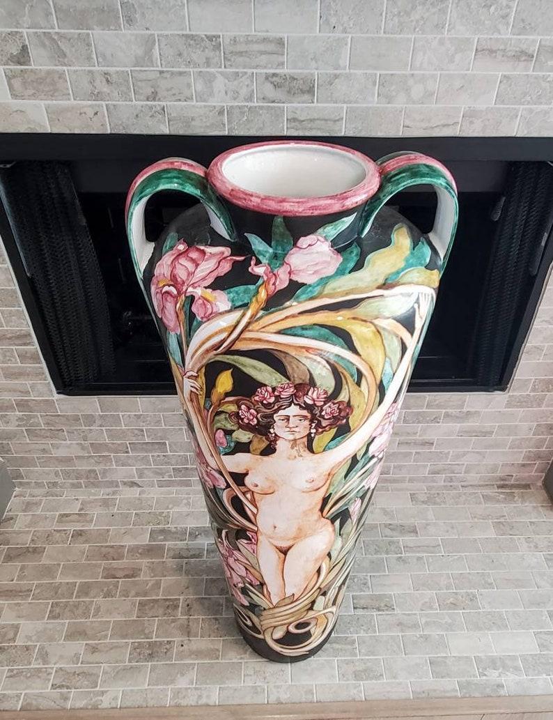 tuscan floor vase