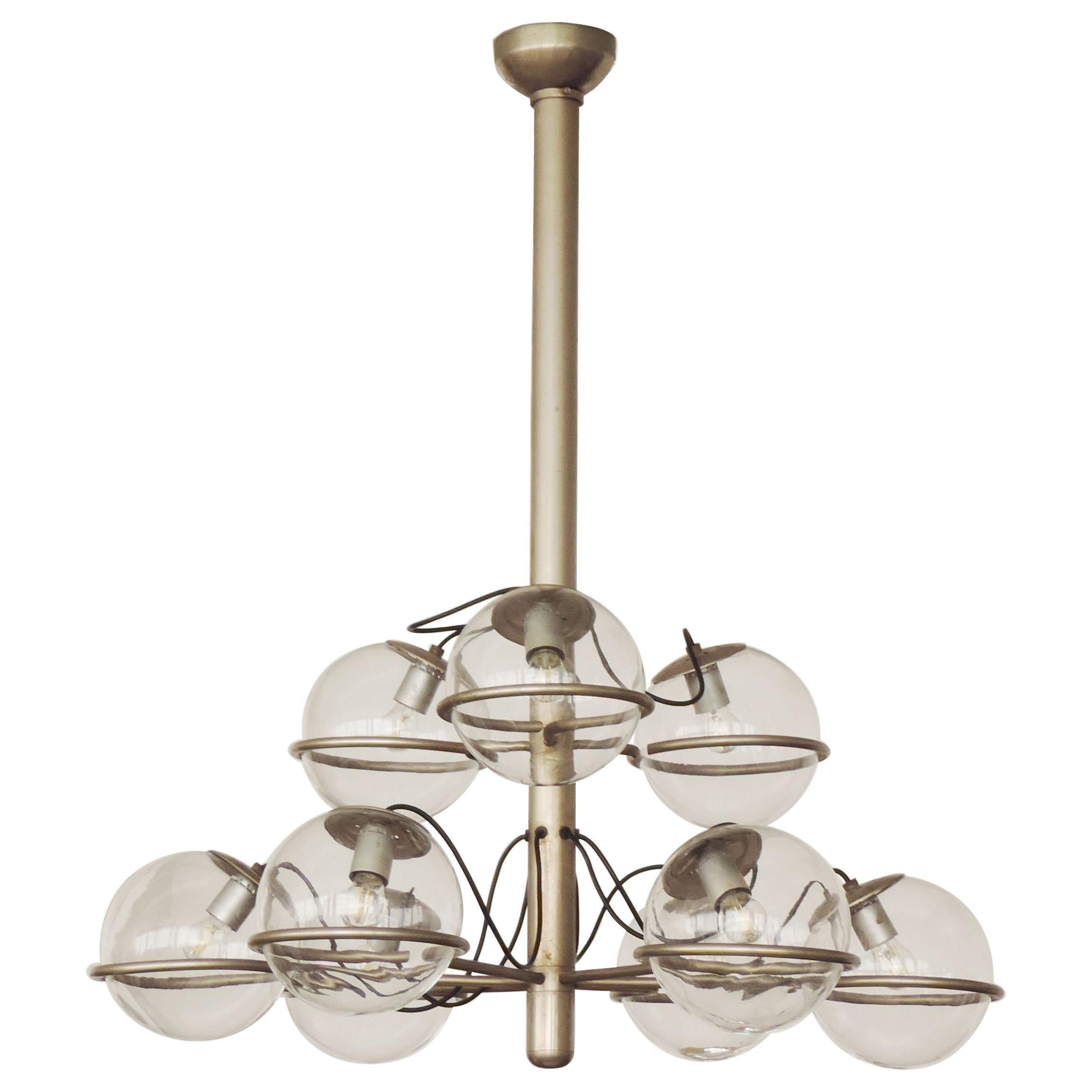 Big Ceiling Lamp in Style of Gino Sarfatti 'x' at 1stDibs