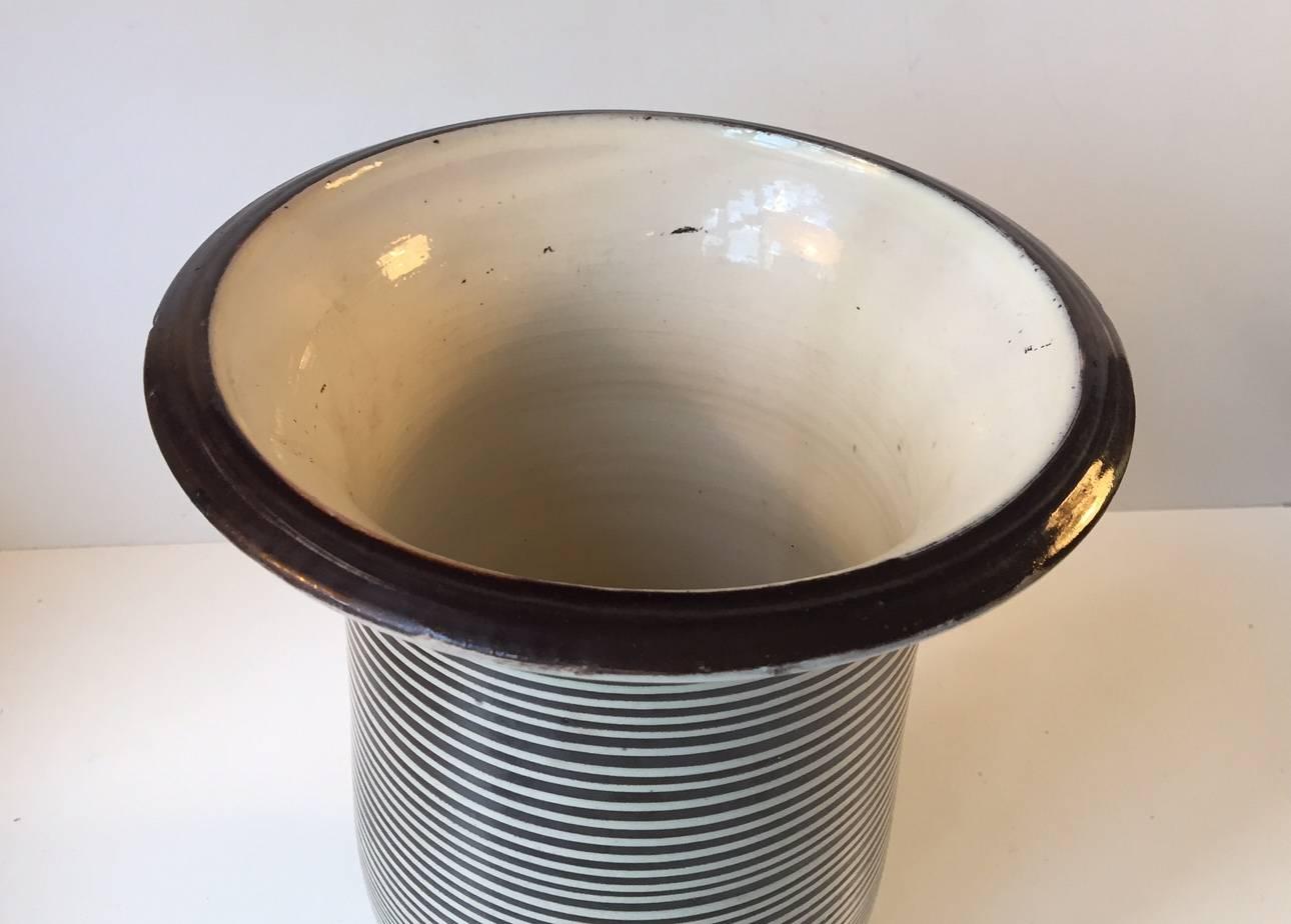 Art Deco Monumental Ceramic Floor Vase by Herman August Kähler, Denmark, 1920s