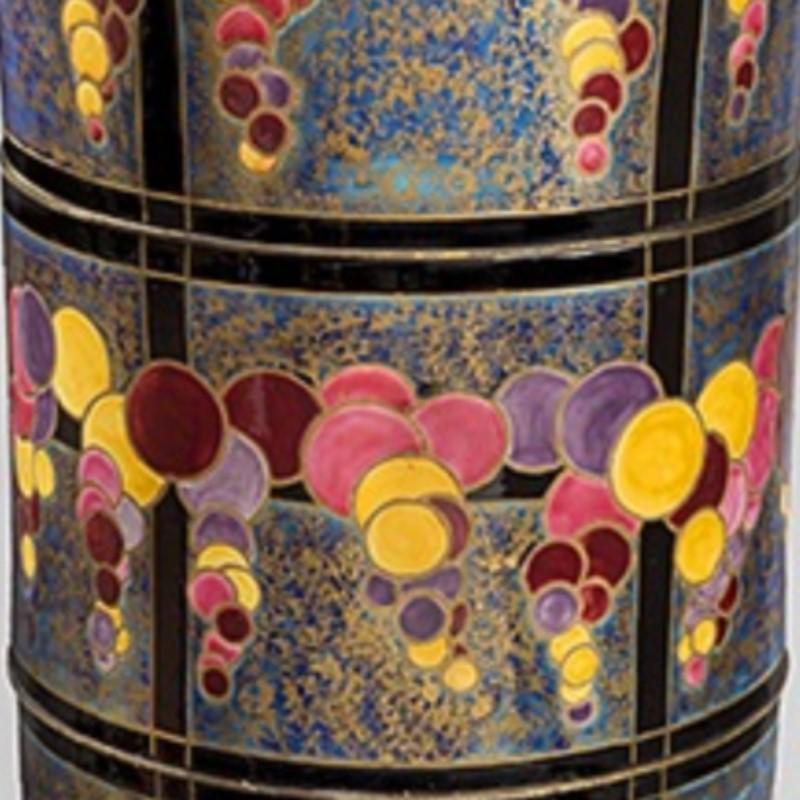 Monumental Ceramic Floor Vase by Odette Chatrousse-Heiligenstein In Excellent Condition In New York, NY