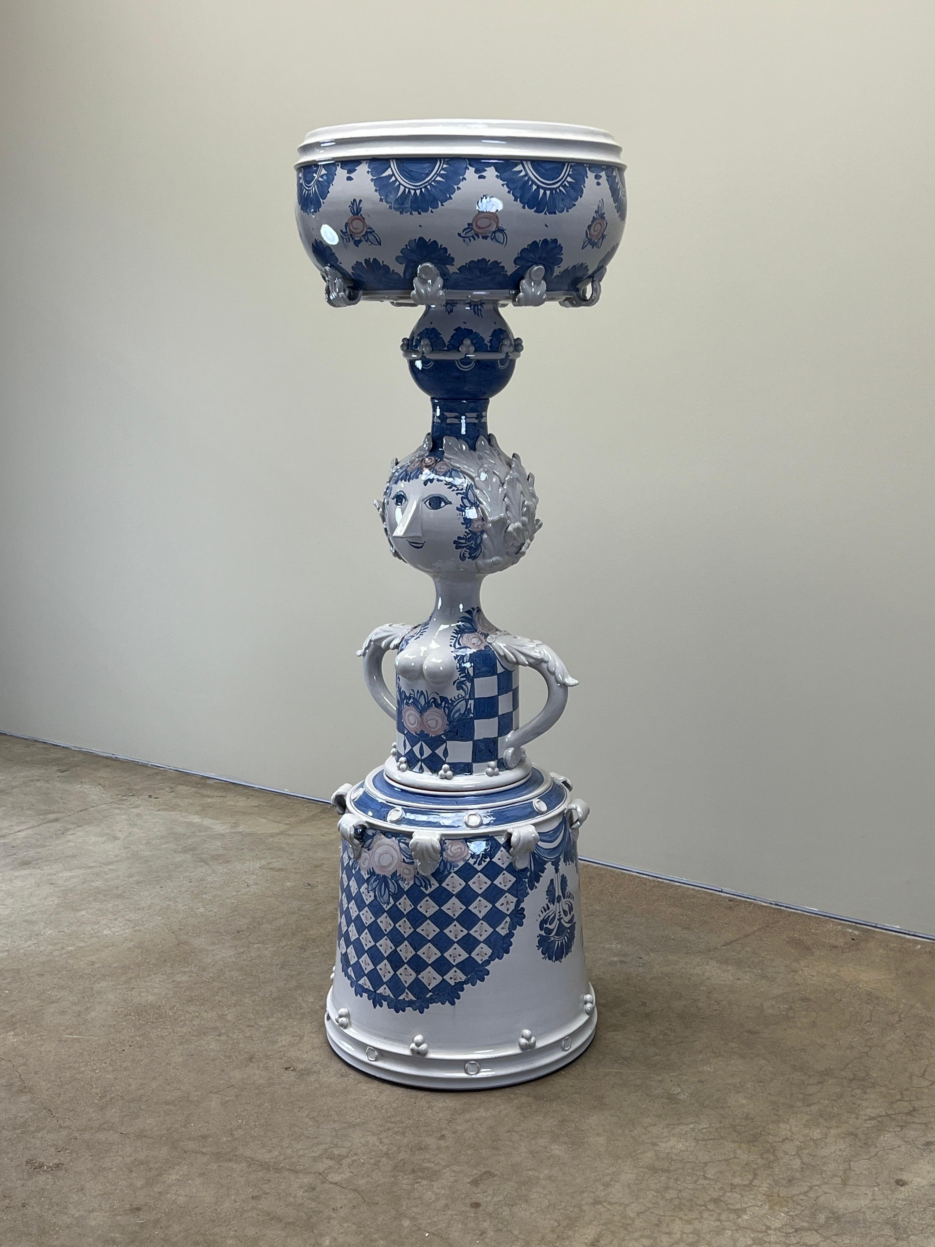 Monumental Ceramic Planter by Bjorn Wiinblad In Good Condition In Dallas, TX