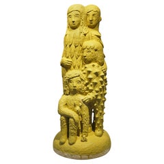 Monumental ceramic sculpture " Family " by Laurent Dufour , 2025