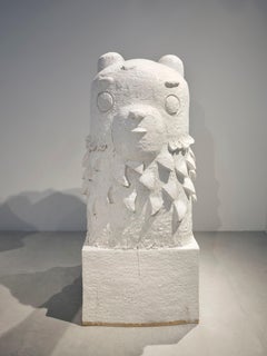 Sculpture monumentale en céramique " Ours blanc " de Laurent Dufour , 2025
