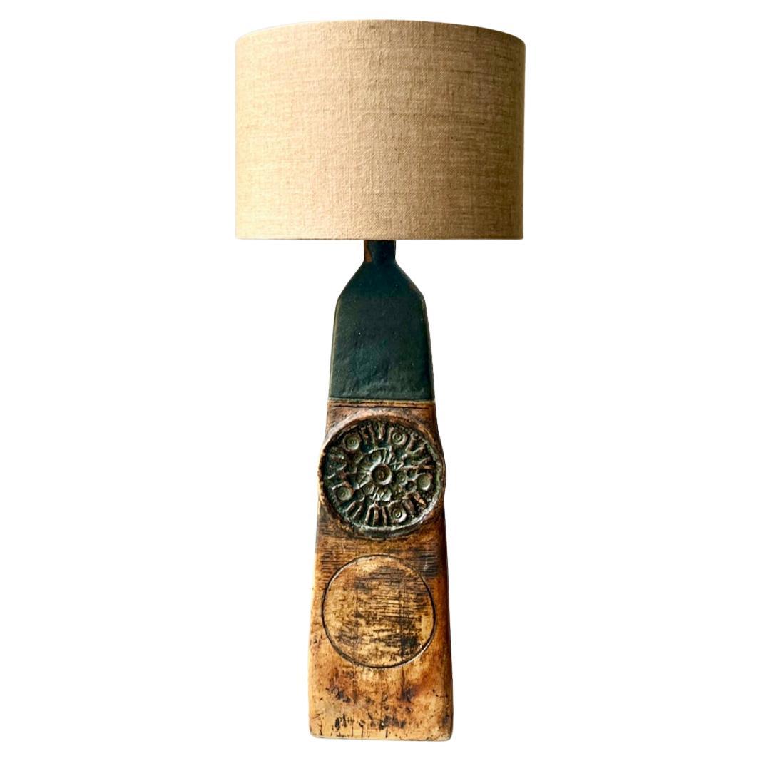 Monumental Ceramic Table Lamp by Alan Wallwork, England, 1964 For Sale