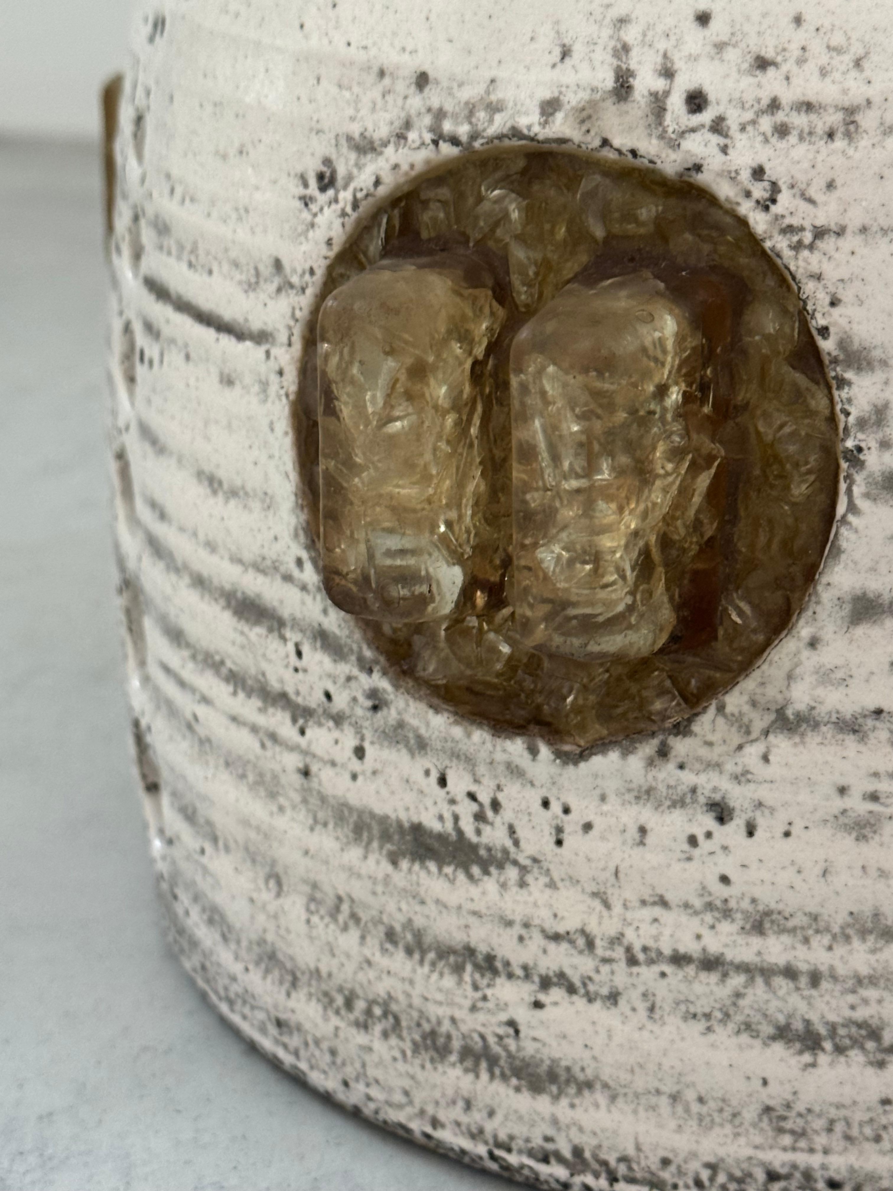 Monumental Ceramic Totem Floor Lamp by Potiers of Accolay, France, Circa 1970 For Sale 6
