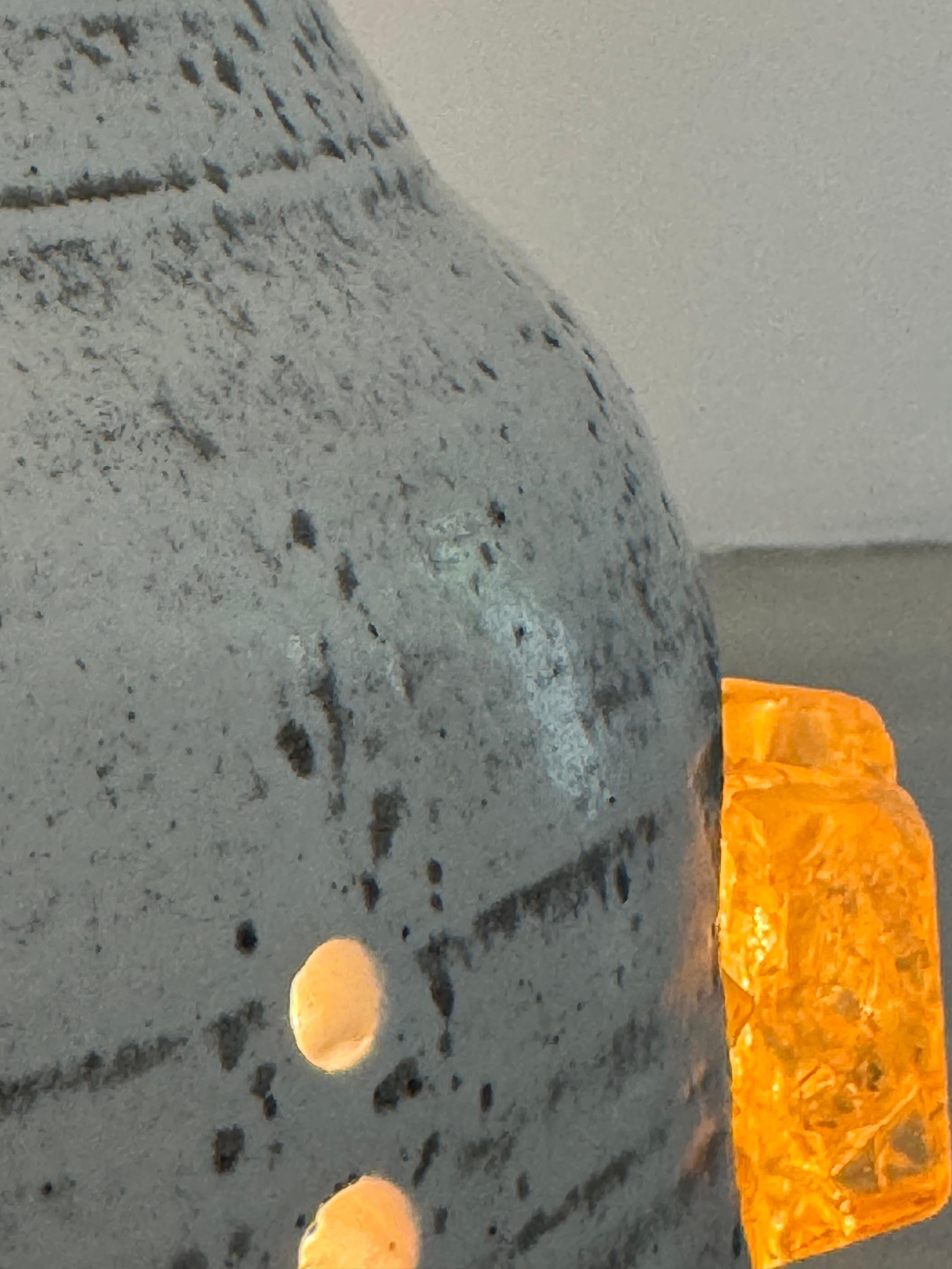 Late 20th Century Monumental Ceramic Totem Floor Lamp by Potiers of Accolay, France, Circa 1970 For Sale